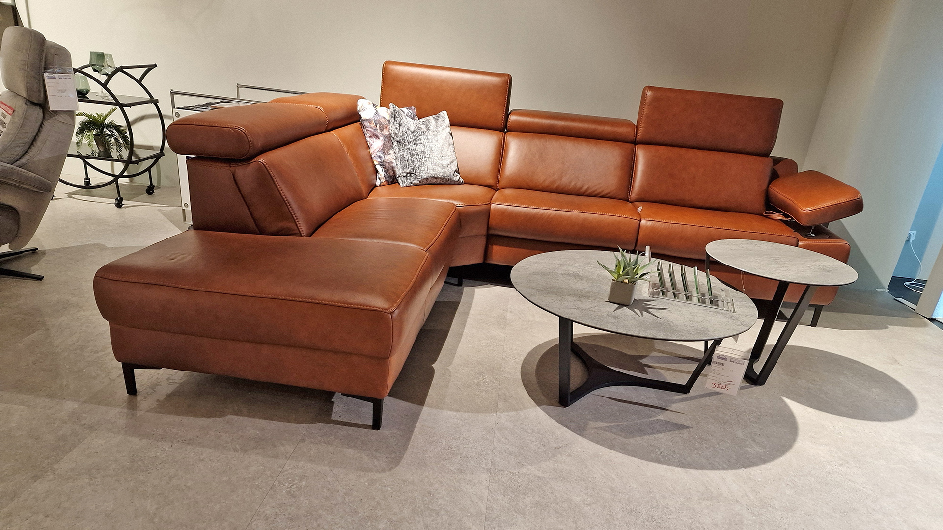 Interliving Ecksofa IL 4060 inkl. Funktionen in Leder  -0195002200-36WW-A