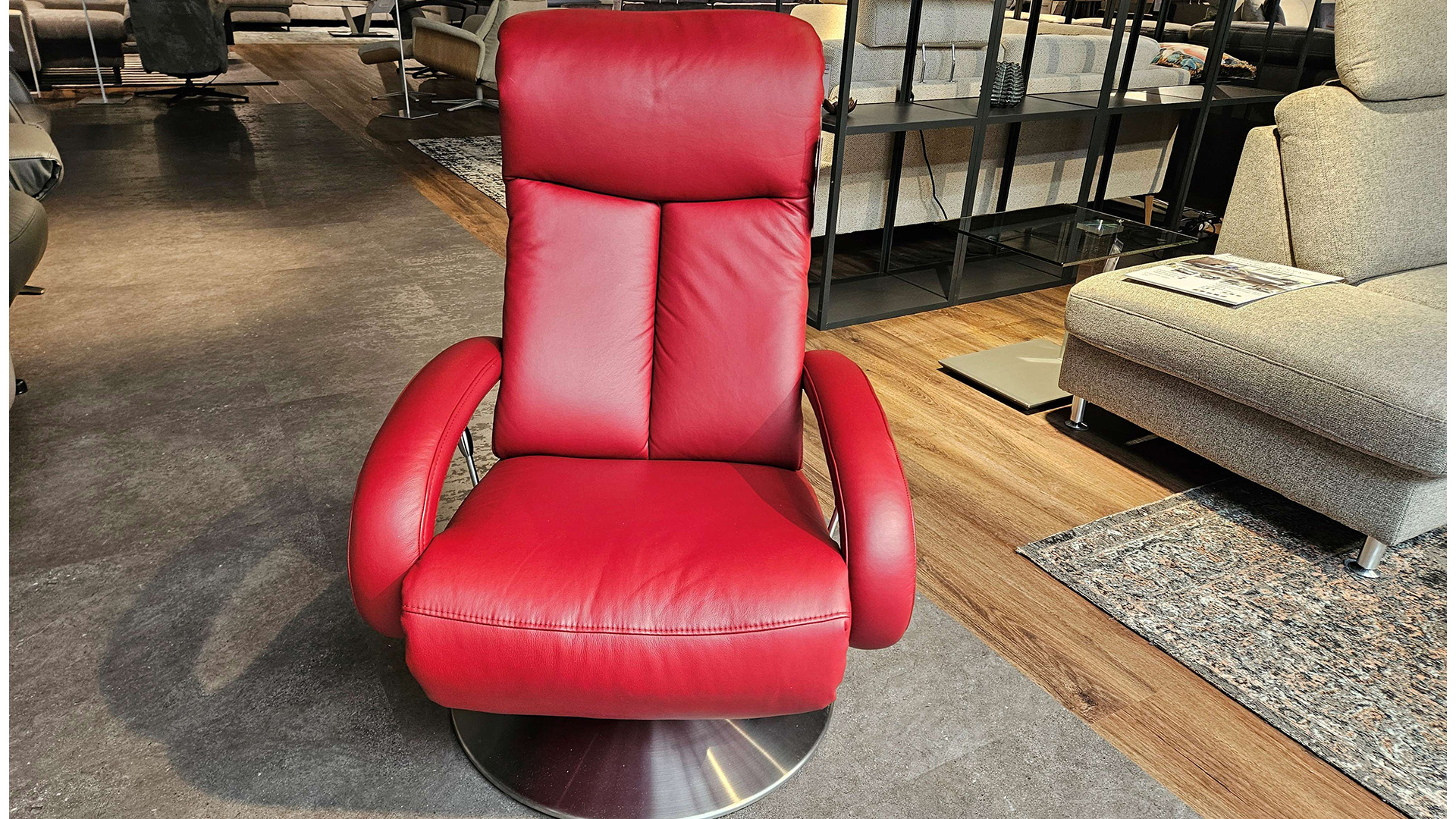 Hukla Relaxsessel mit manueller Relaxfunktion in Leder -0275001916-36WW-A
