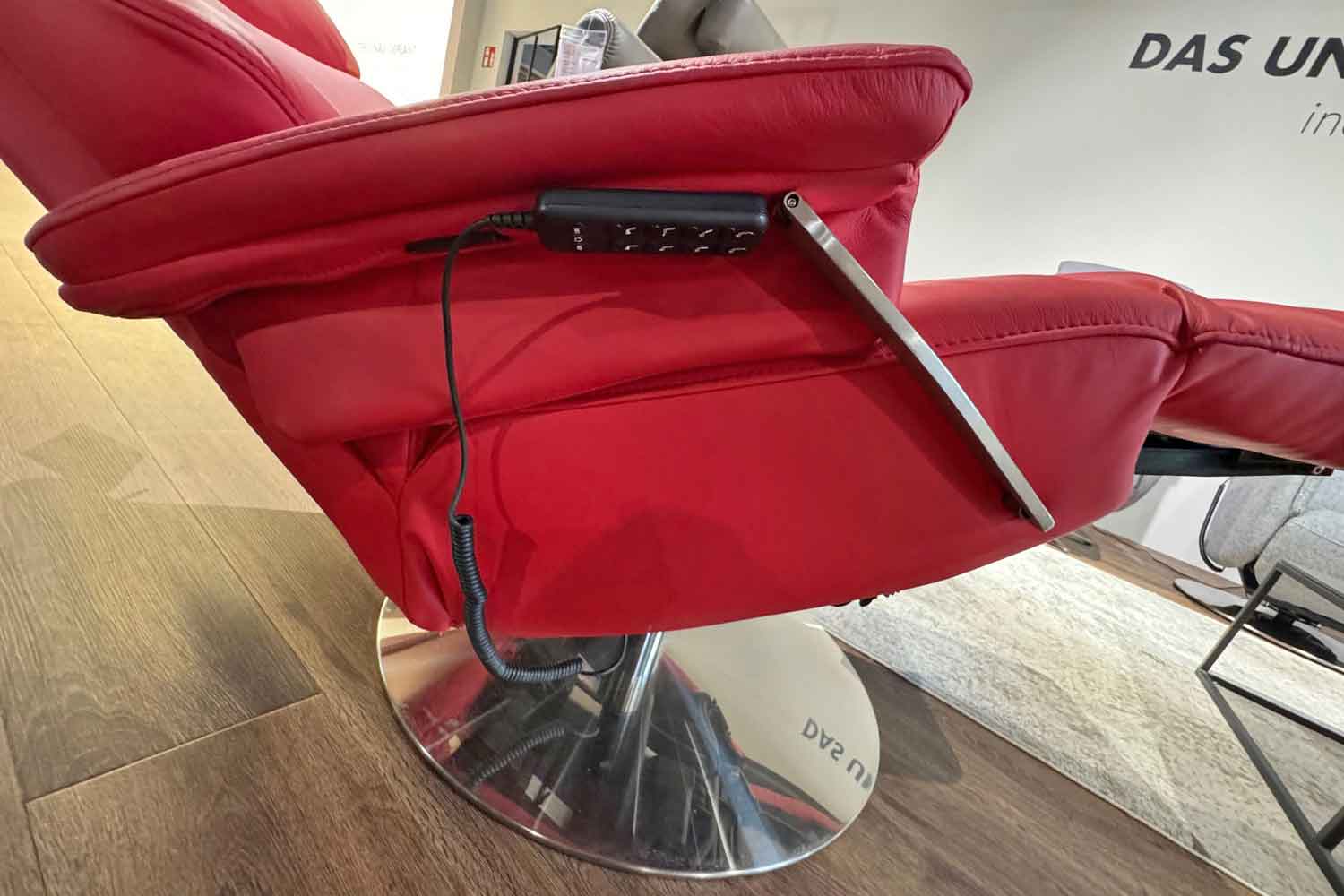 Cuoio Leder Relaxsessel inkl. 3-motorischer Relaxfunktion mit Herz-Waage und Akku