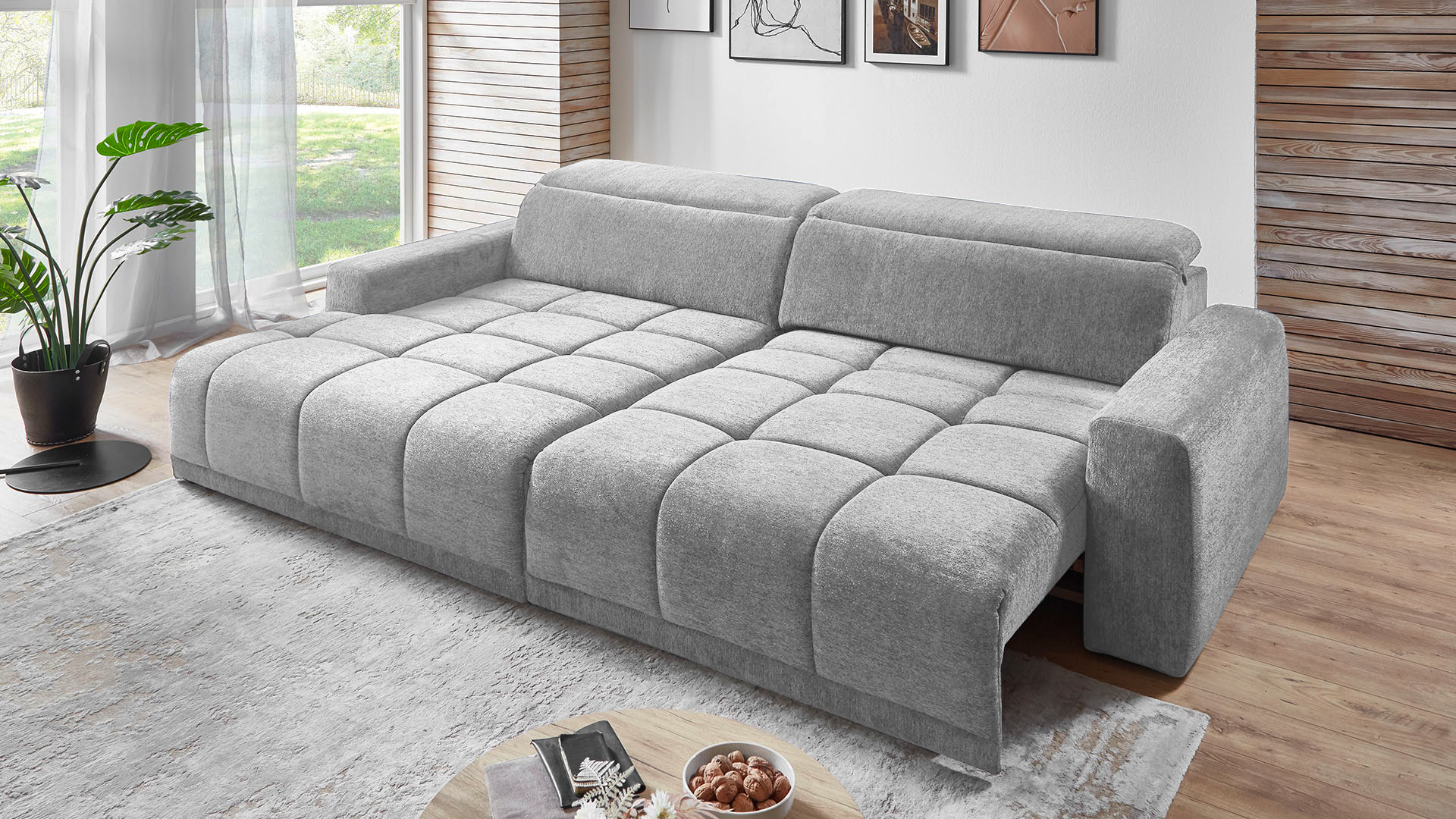 Ecksofa Brook mit motorischem Sitzvorzug in Stoff Ecksofa Brook mit motorischem Sitzvorzug in Stoff-0646Brook00WW