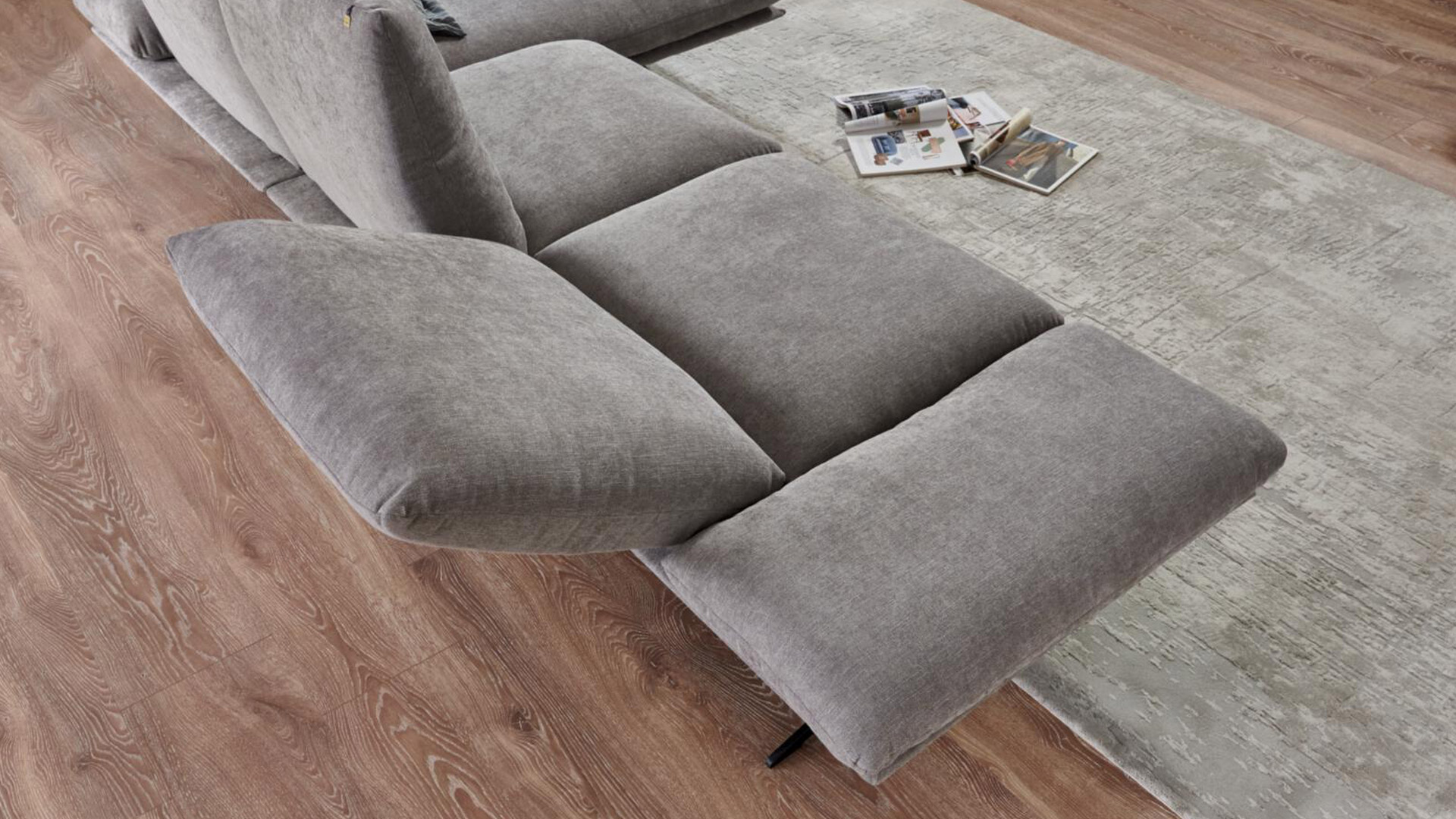 Koinor Francis Ecksofa in Stoff mit Funktionen 
