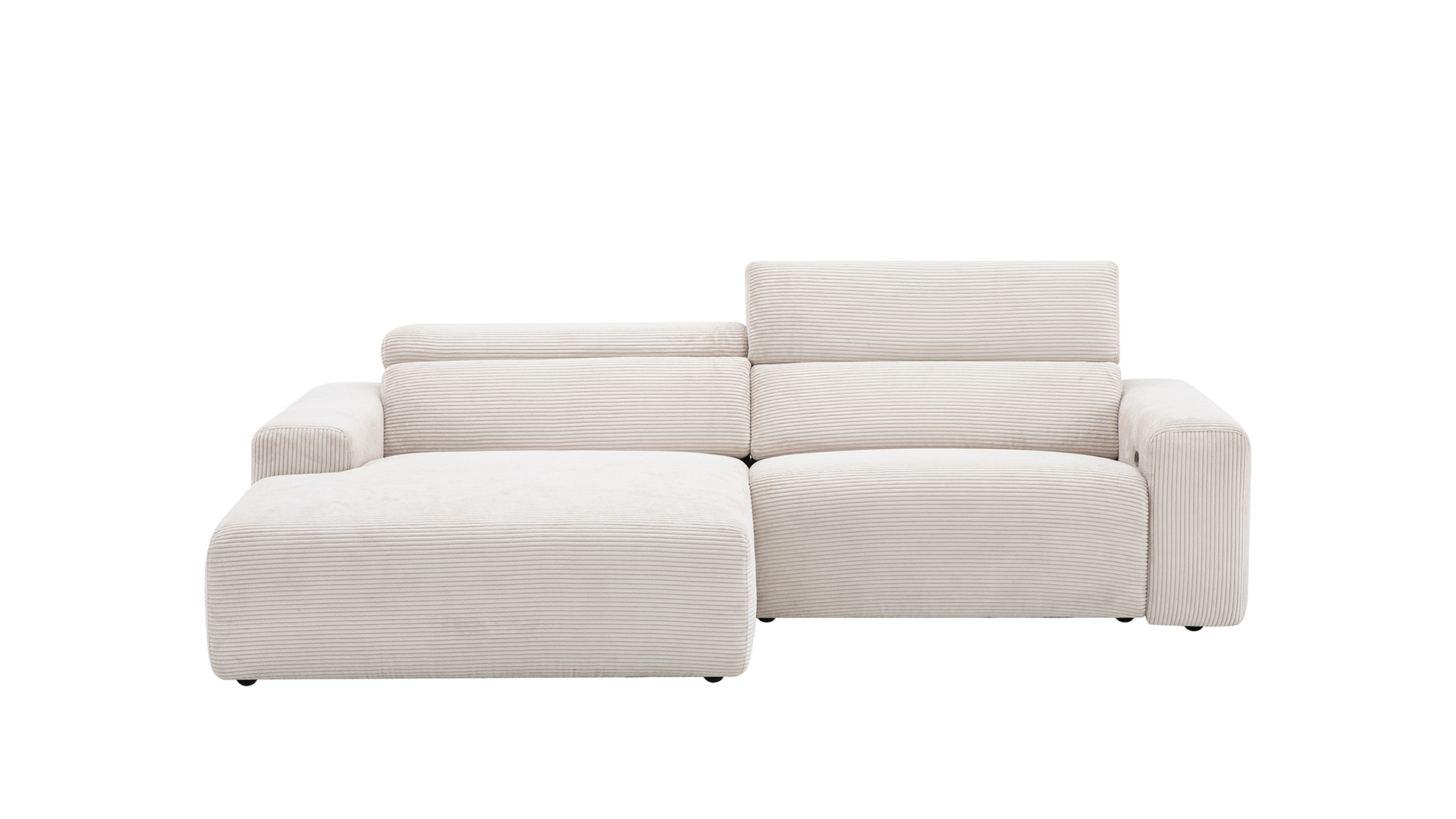 Ecksofa Best Buddy mit motorischer XXL-Relaxfunktion in Trendstoff Cord Ecksofa Best Buddy mit motorischer XXL-Relaxfunktion in Trendstoff Cord
