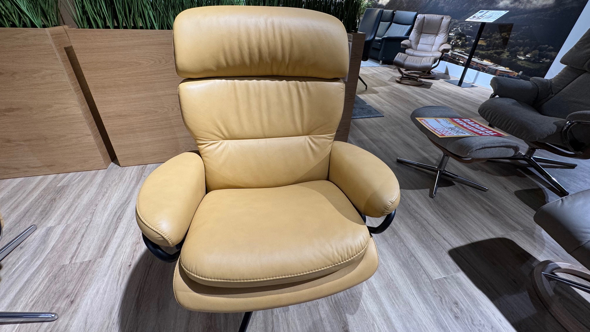 Stressless Sessel Rome inkl. Hocker in Leder 