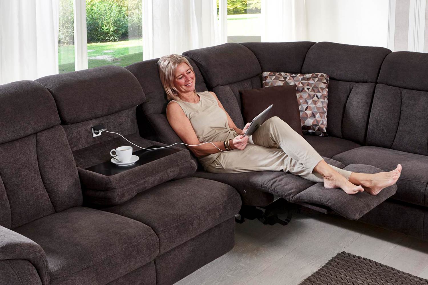 Orthomed Ecksofa Kenan viele Funktionen möglich