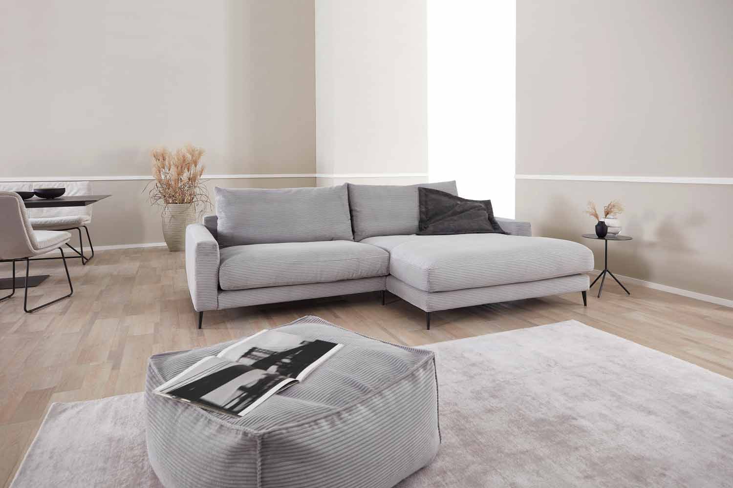 Hilker Stoff Ecksofa HC45 Free L-Form