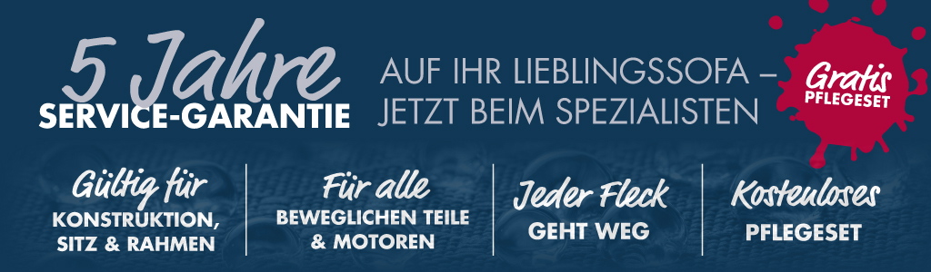 5 Jahre Service Garantie