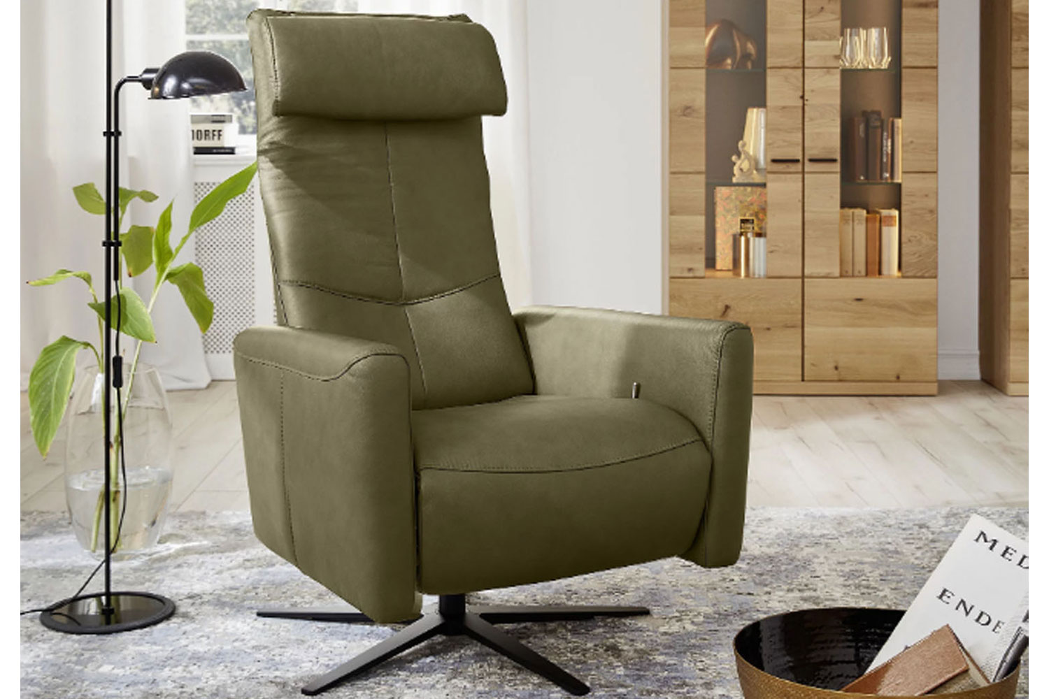 Musterring Leder Relaxsessel MR 261 manuelle Verstellung