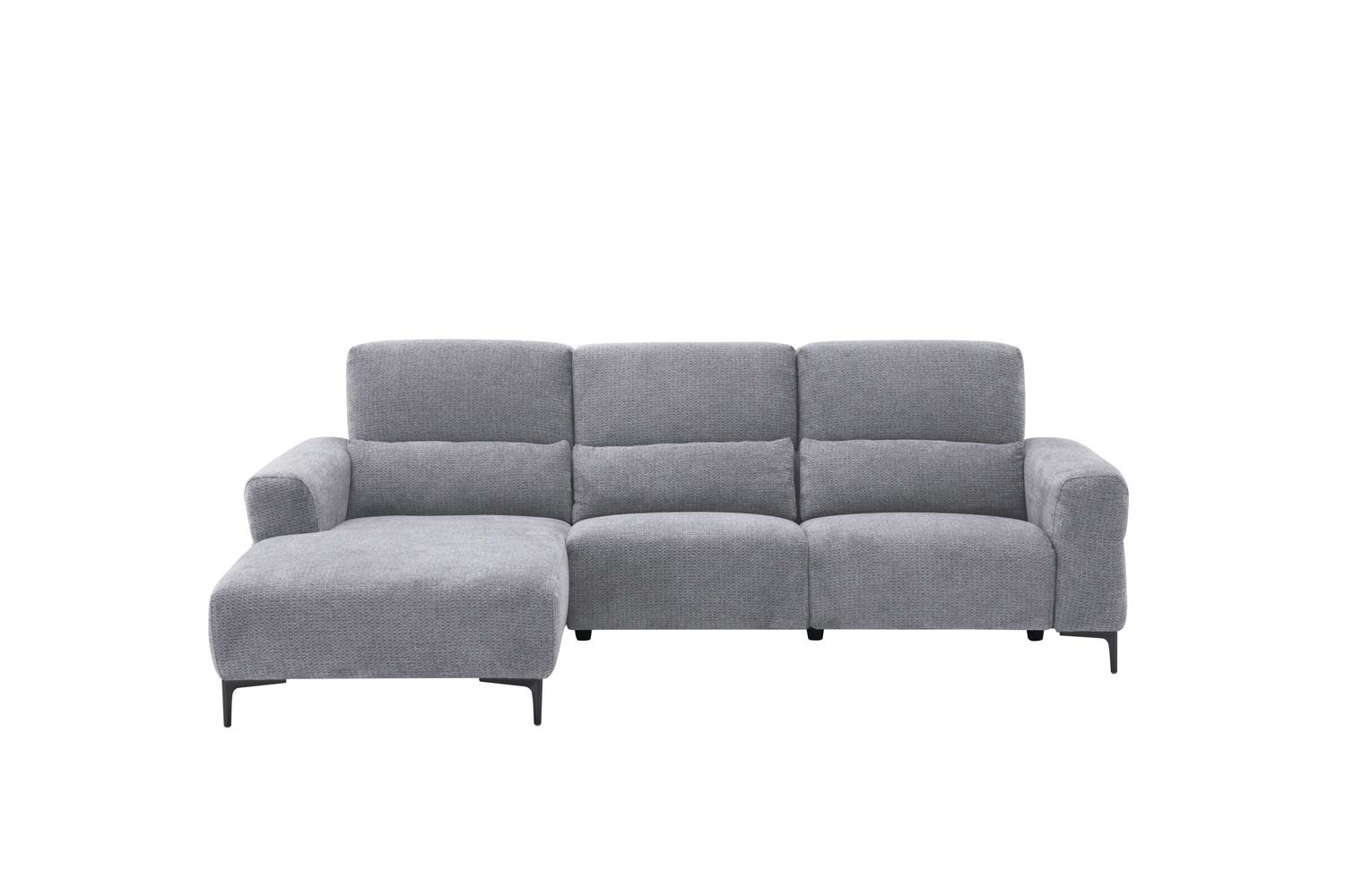 Ecksofa inkl. motorischer Funktion im trendigen Retro Stoff Ecksofa inkl. motorischer Funktion im trendigen Retro Stoff