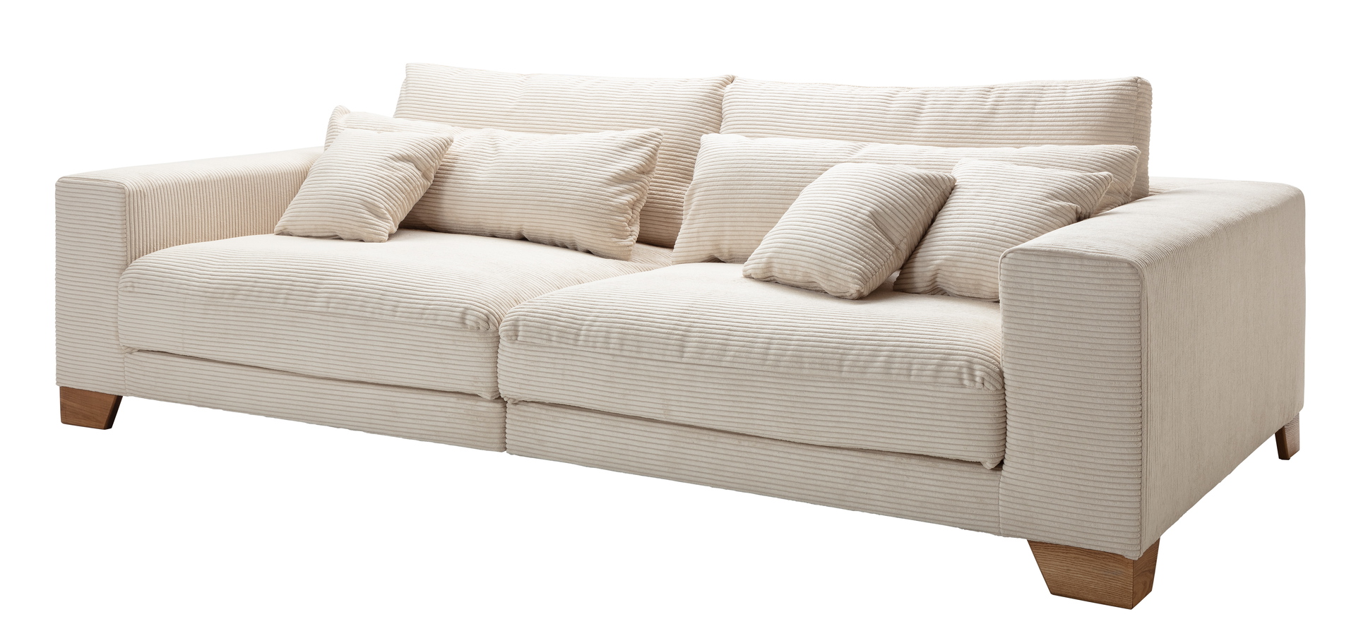 Big Sofa Play inkl. Kissen in Trendstoff Cord