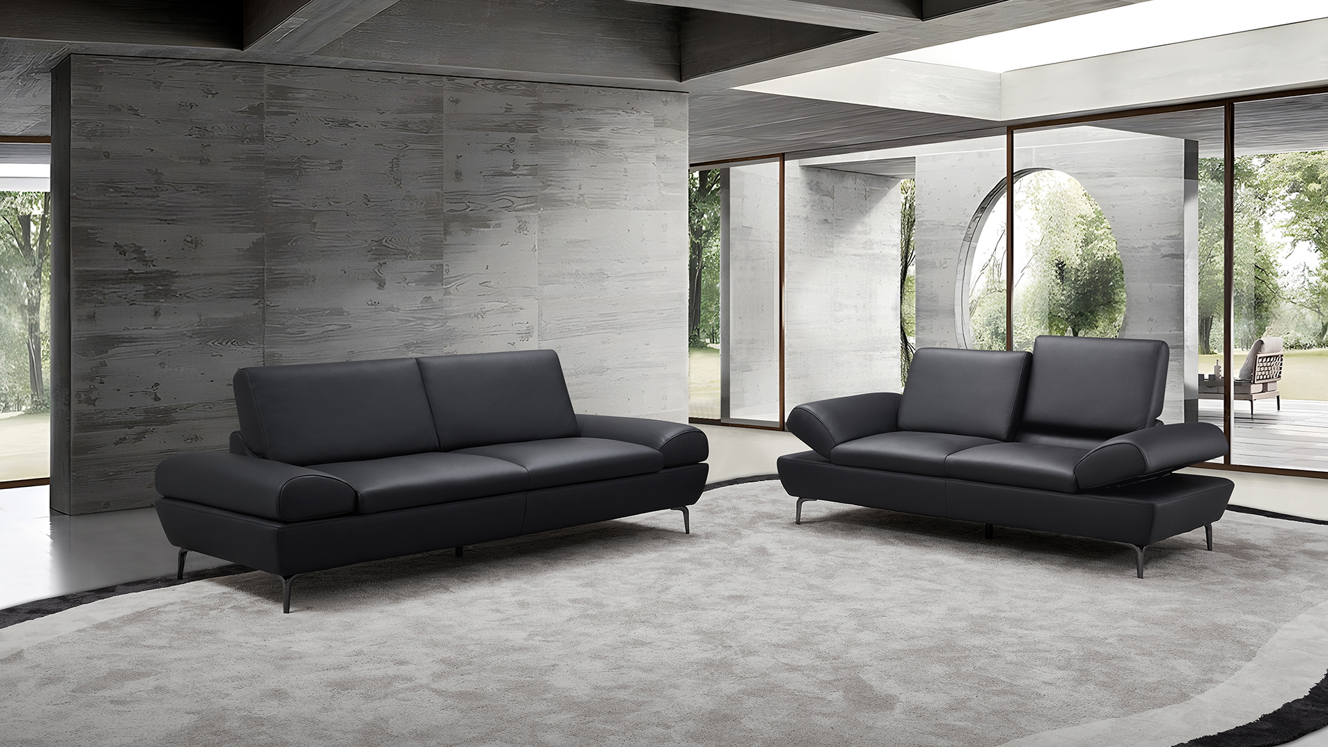 Gio Mano Couchgarnitur Hemingway 3.0 mit Rückenverstellung in Leder Gio Mano Couchgarnitur Hemingway 3.0 mit Rückenverstellung in Leder-02970009WW