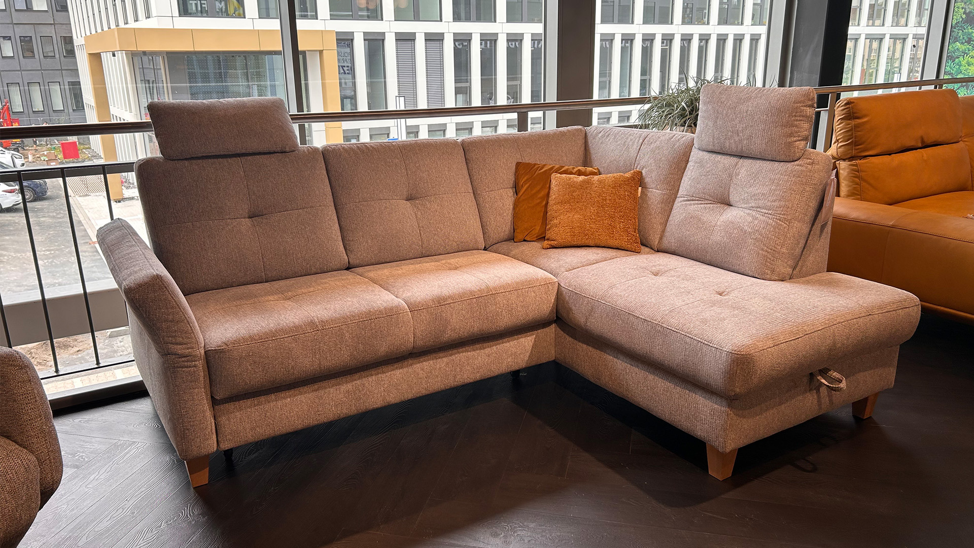 Ecksofa mit Schlaffunktion und Stauraum in Stoff-0744000802-36WW-A