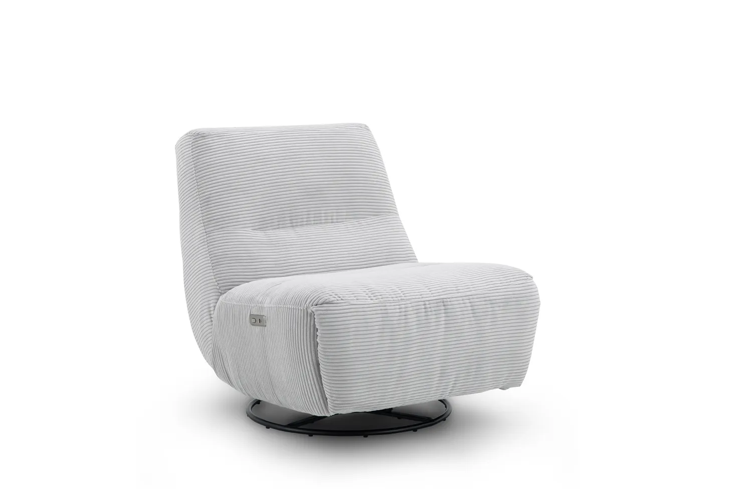 Schaukelsessel inkl. motorischer Relaxfunktion in Trendstoff Cord Cream 