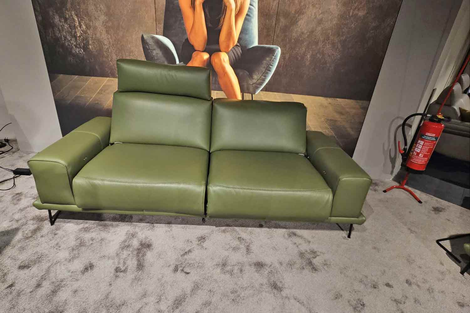 WK Wohnen Couchgarnitur Volluto inkl. motorischer Relaxfunktion in Leder 