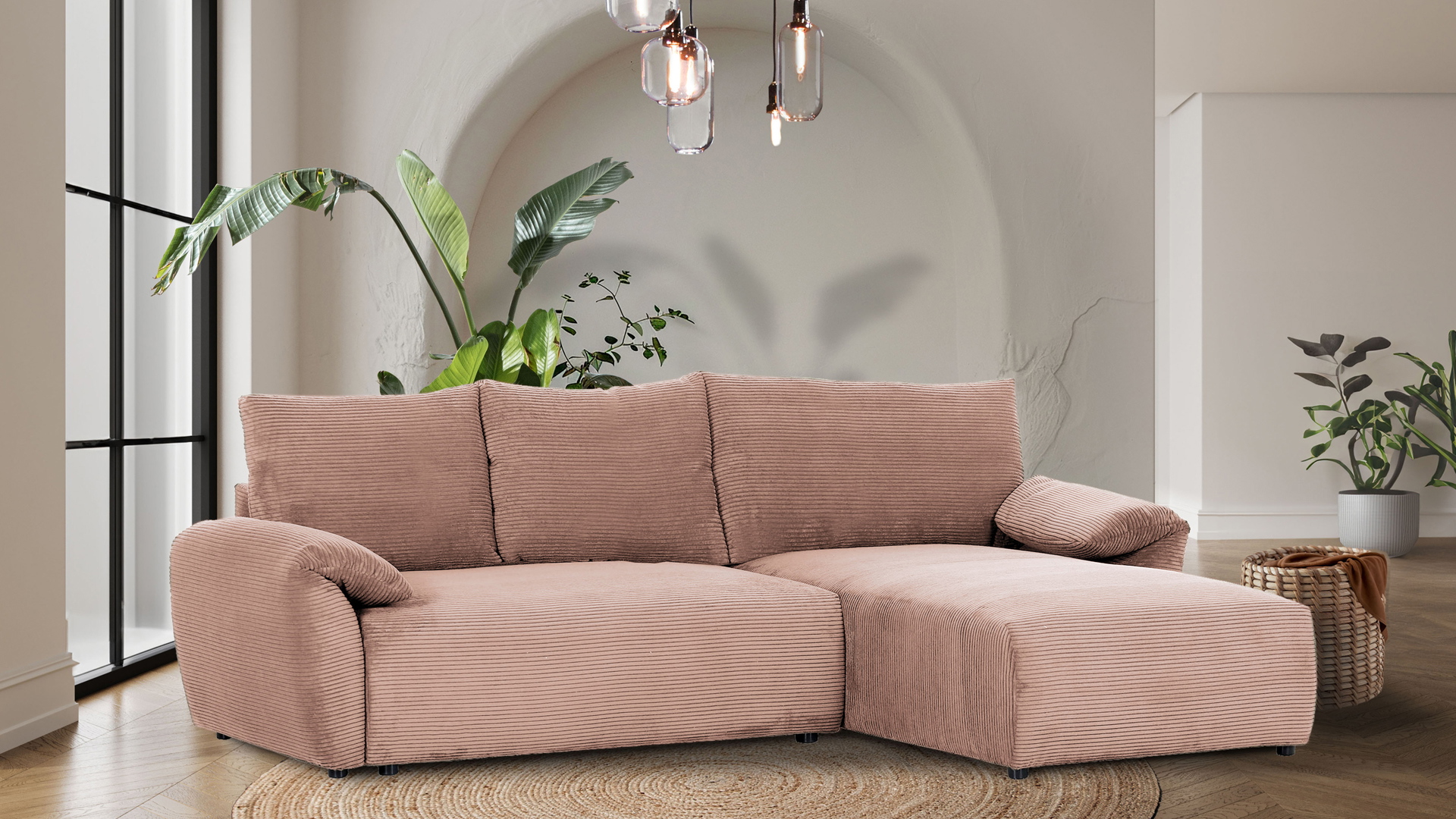 Ginger Moon Ecksofa Cuty mit Schlaffunktion in Trendstoff Cord Ginger Moon Ecksofa Cuty mit Schlaffunktion in Trendstoff Cord-0310Cuty00WW