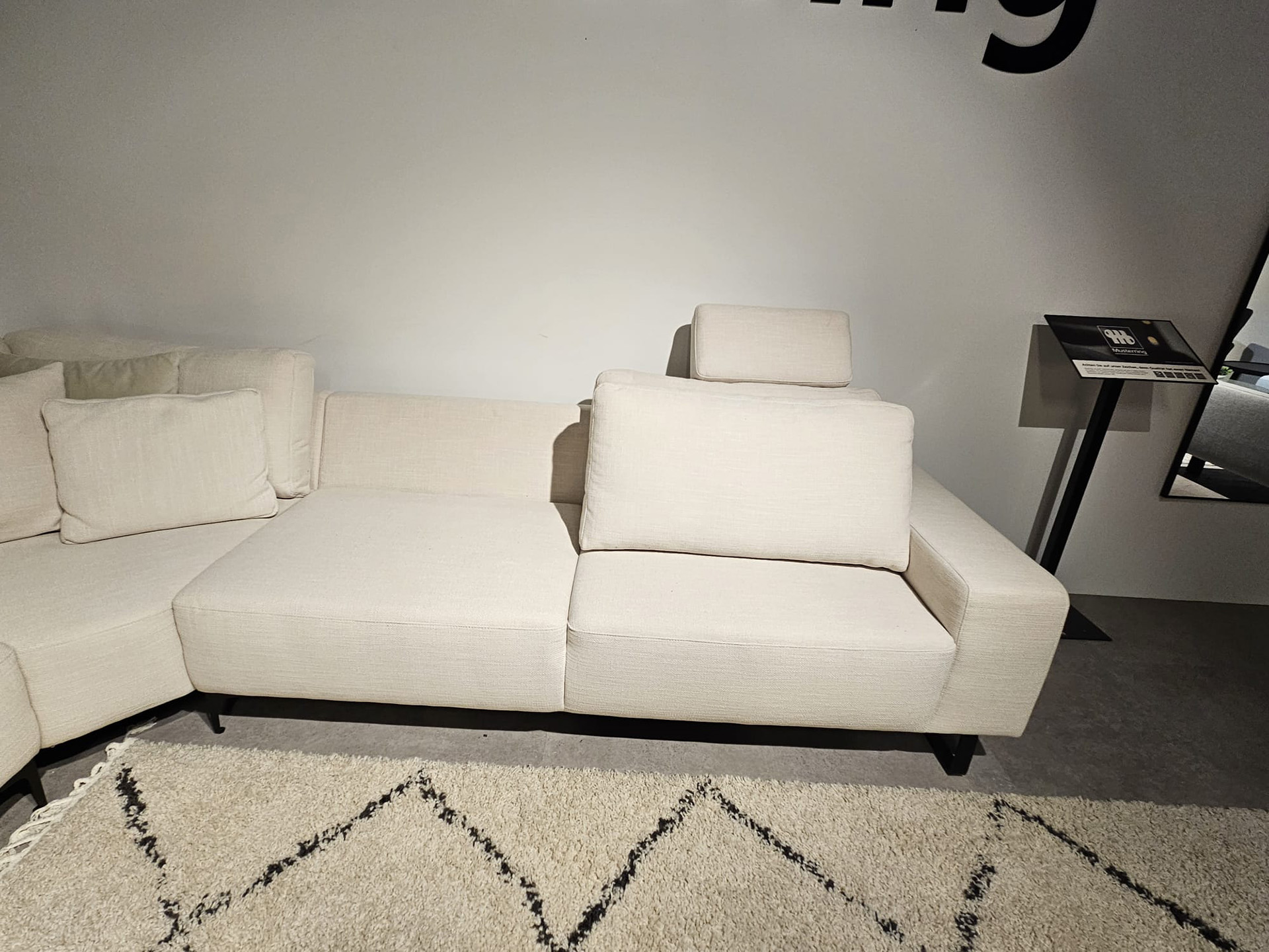 Musterring MR 4530 Ecksofa mit Kopfstützen in Stoff