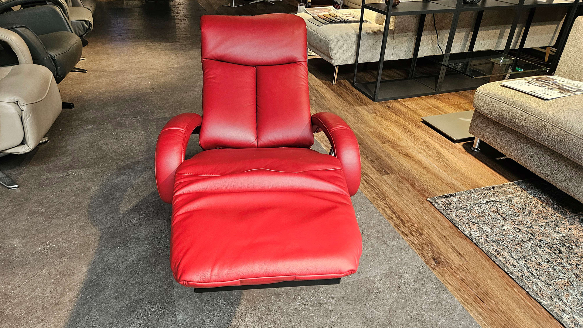Hukla Relaxsessel mit manueller Relaxfunktion in Leder -0275001916-36WW-A