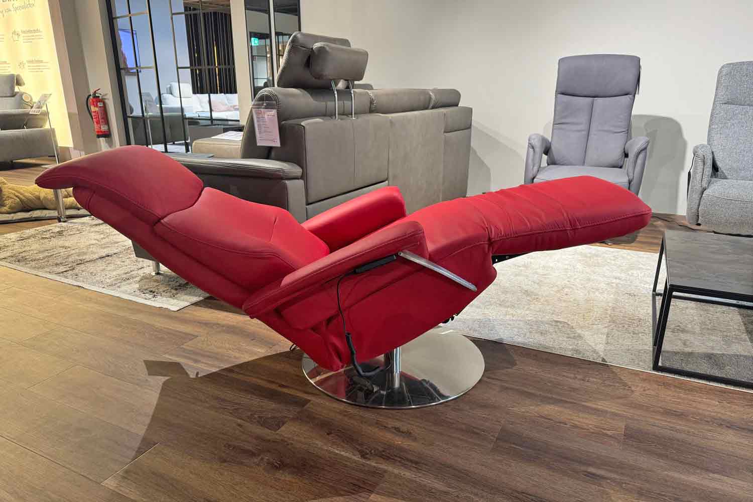 Cuoio Leder Relaxsessel inkl. 3-motorischer Relaxfunktion mit Herz-Waage und Akku