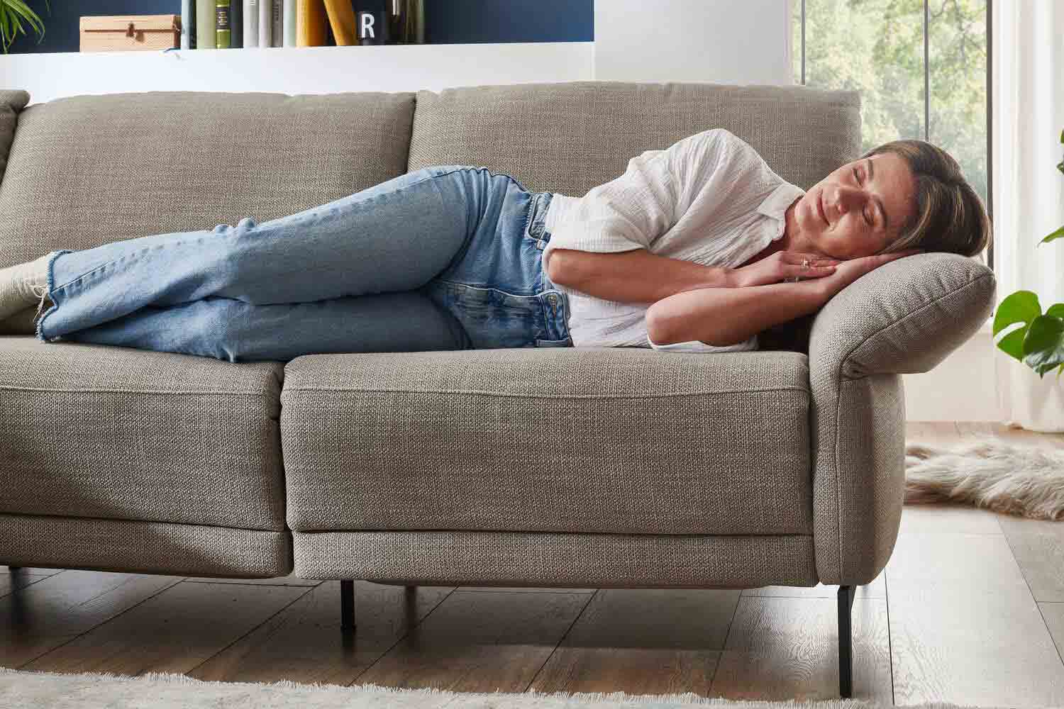 Carina Ecksofa L-Form in Stoff 