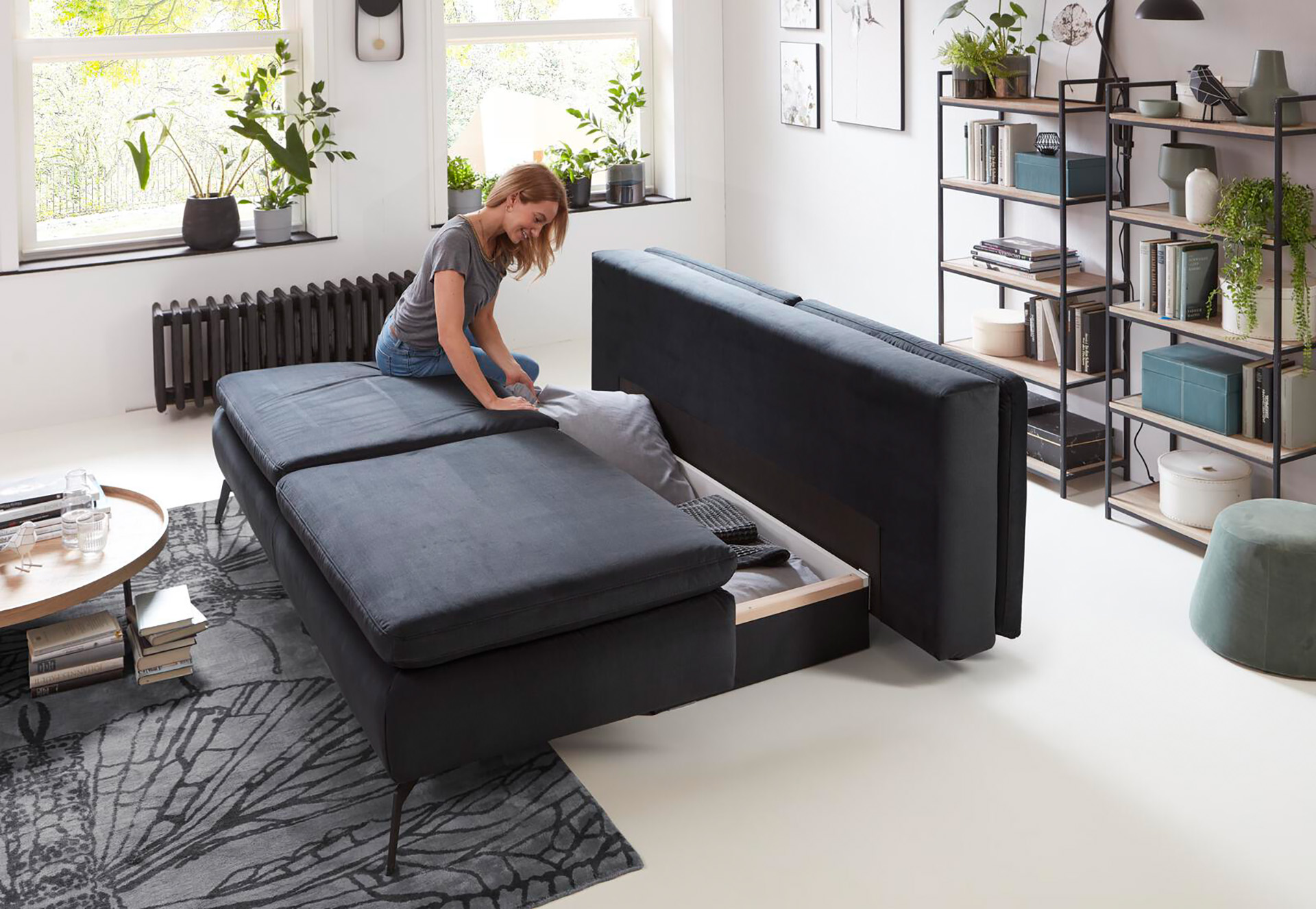 Schlafsofa Happy mit Bettkasten