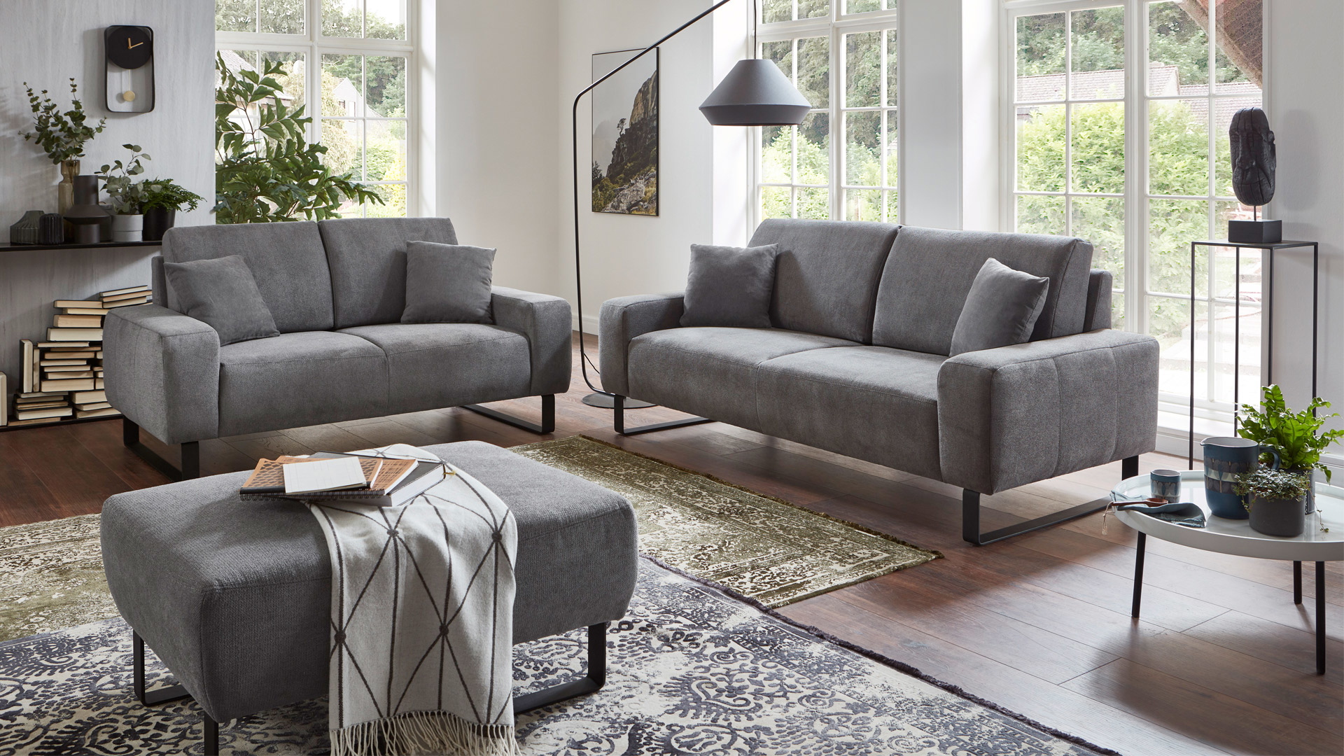 Couchgarnitur Dana in Stoff