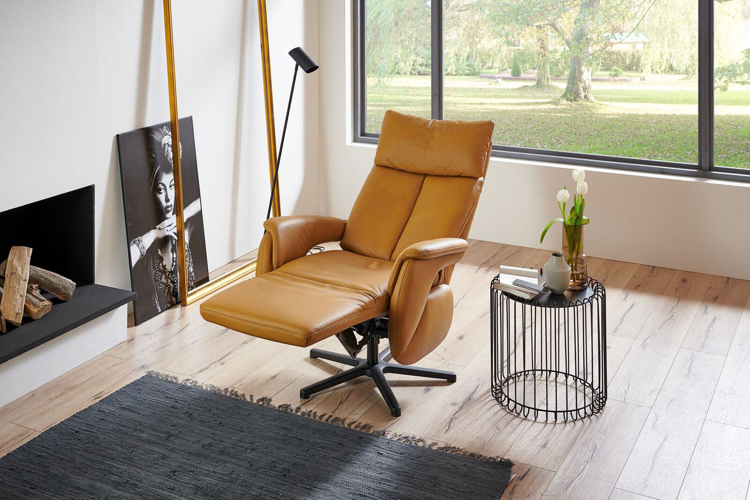 Leder Relaxsessel optional Relaxfunktion