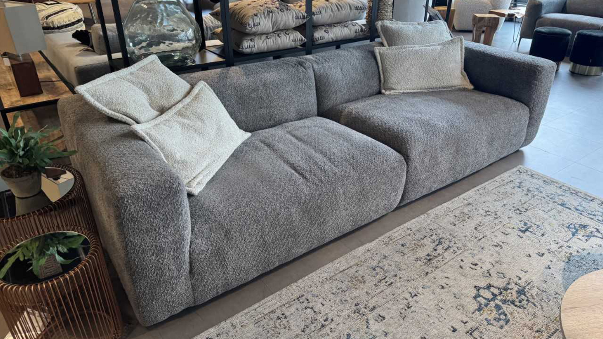 Ginger Moon Big Sofa mit Kissen in Stoff-0310032404-36WW-A