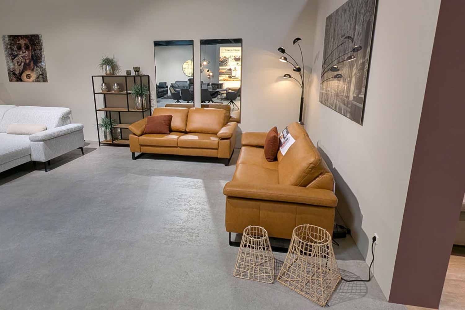 Candy Couchgarnitur inkl. motorischer Relaxfunktion in Leder
