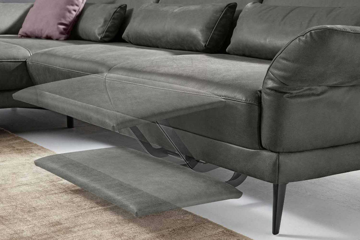 Musterring Leder Ecksofa MR1350 inkl. Kopfteilverstellung