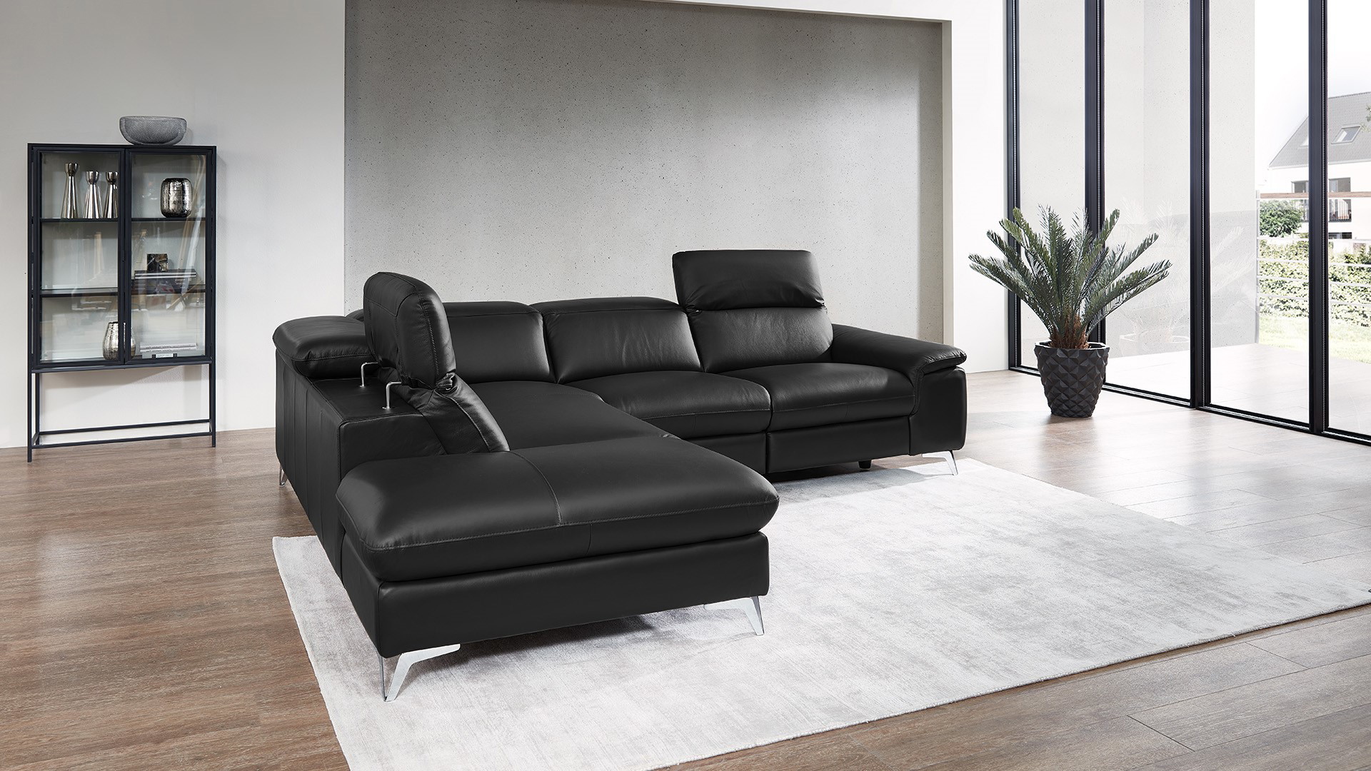 Ecksofa Seahawk mit motorischer Relaxfunktion in Leder Ecksofa Seahawk mit motorischer Relaxfunktion in Leder