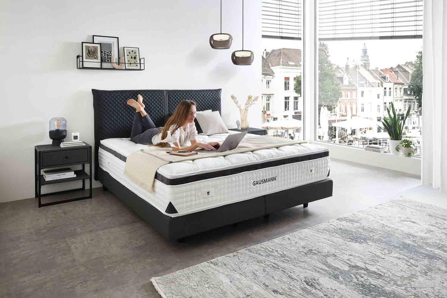 Boxspringbett Diamond 180x200cm mit Wendematratze