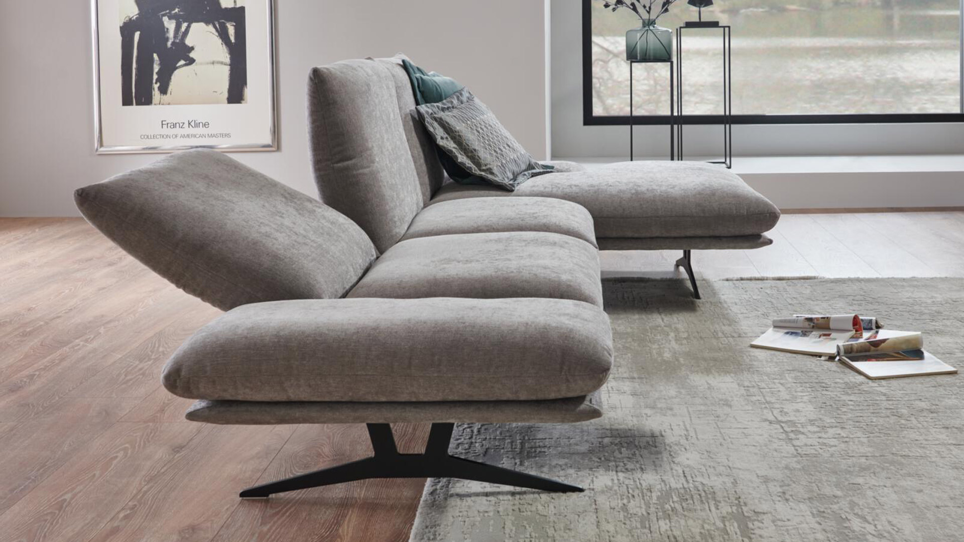 Koinor Francis Ecksofa in Stoff mit Funktionen 