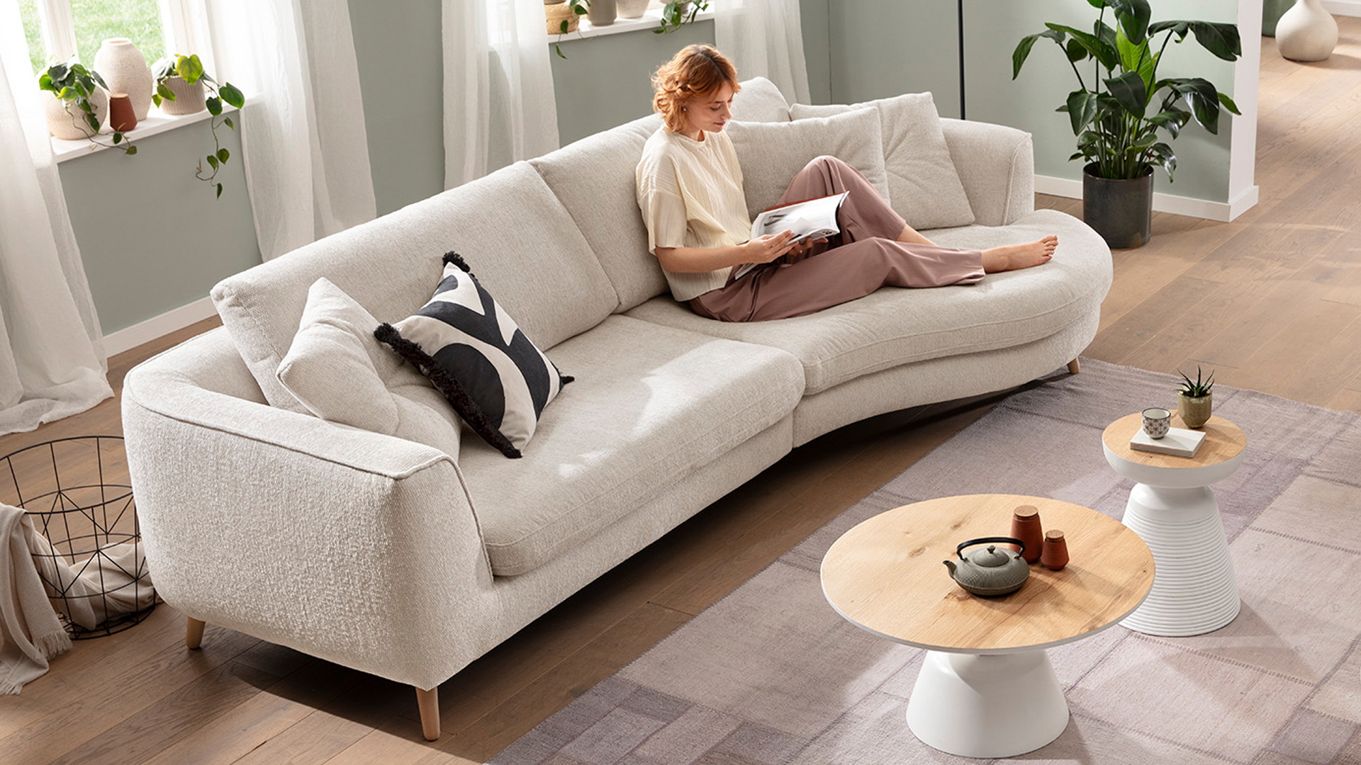 Ginger Moon Big Sofa Carpino in Stoff Ginger Moon Big Sofa Carpino in Stoff -0310Carpino00WW