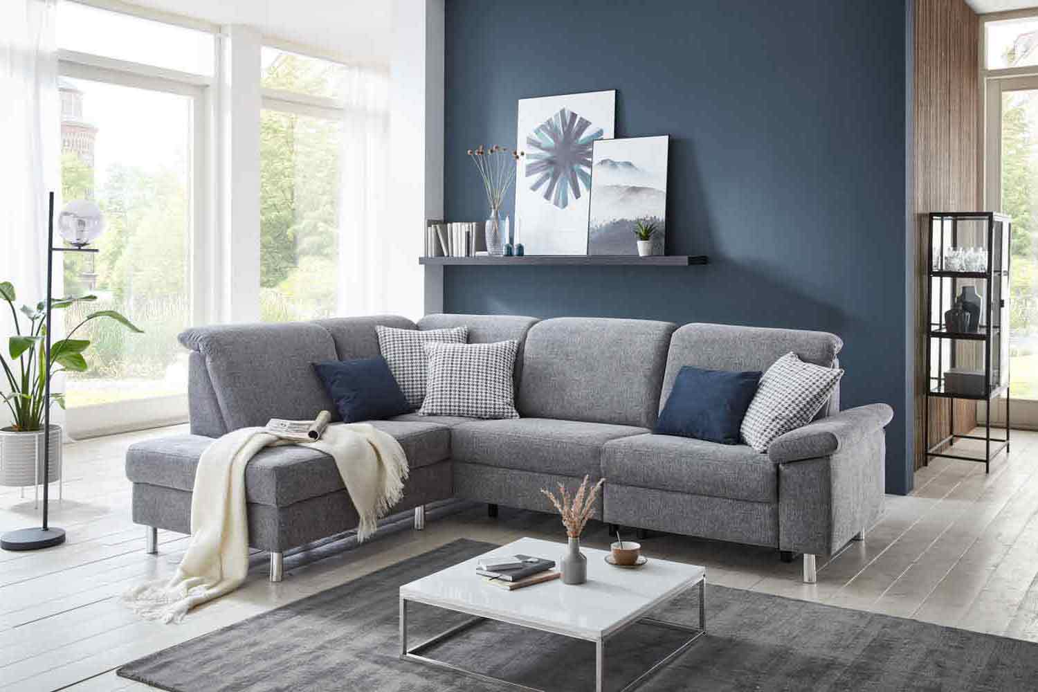 Stoff Ecksofa L-Form 