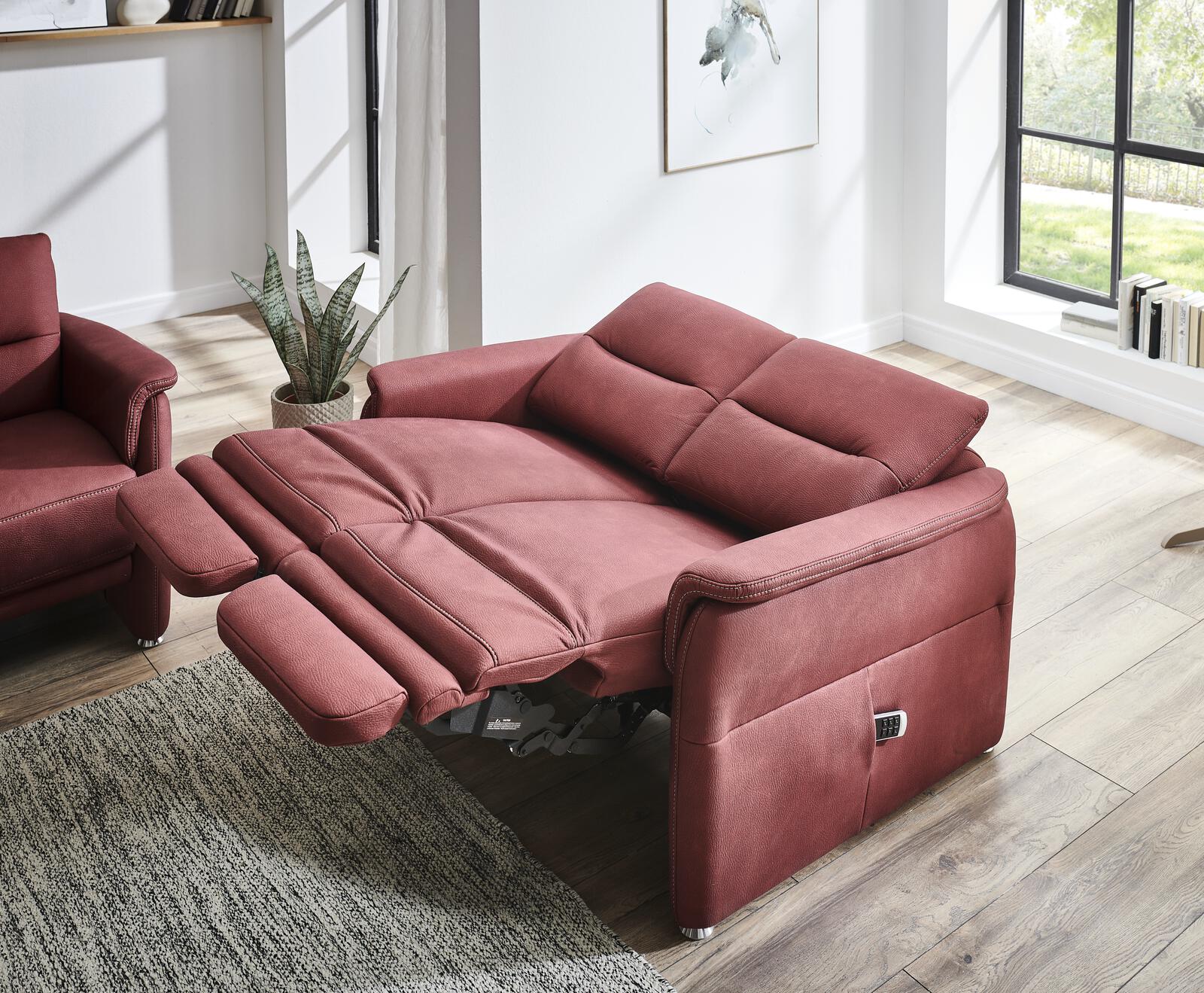 Stoff Mikrofaser Couchgarnitur mit Federkern