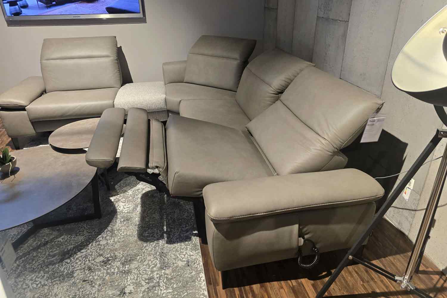 Thomas Brunner Ecksofa inkl. Relaxfunktion Leder
