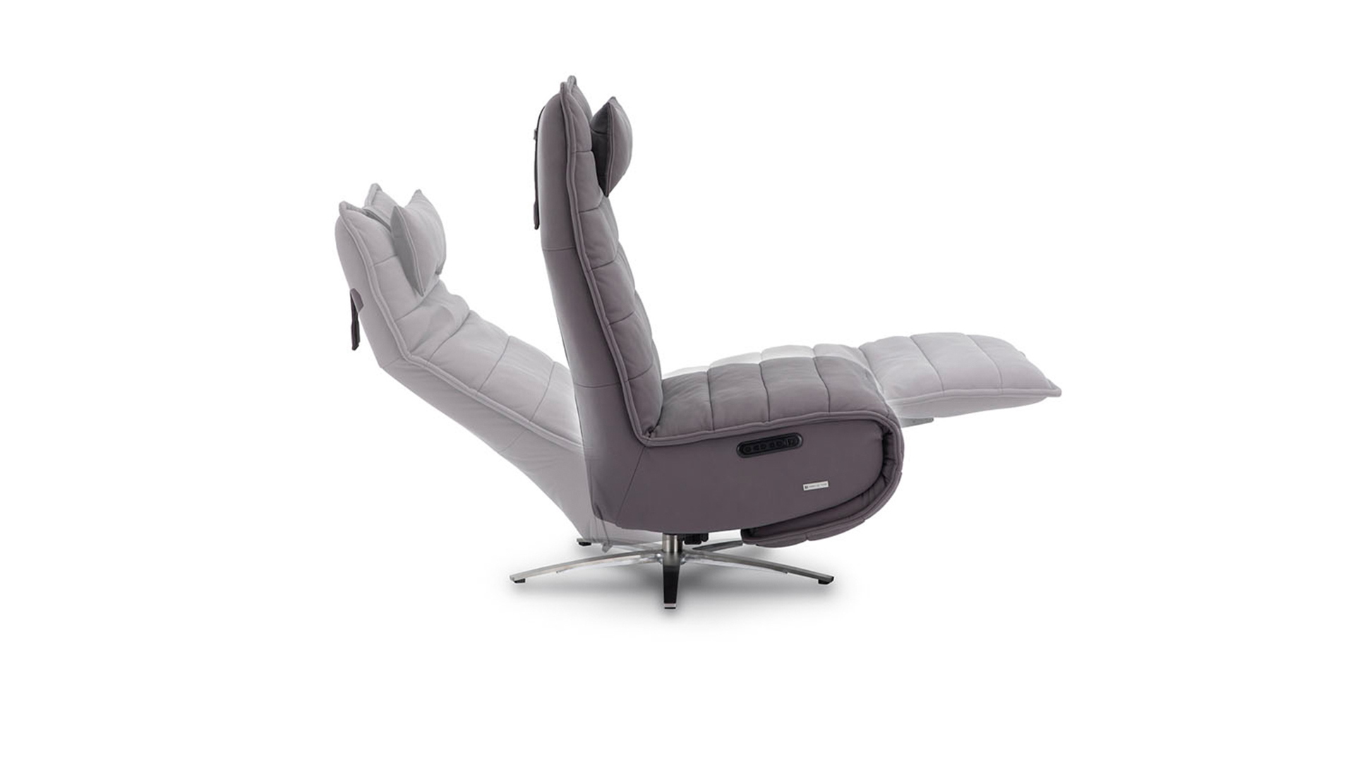 Design Relaxsessel Sara mit 2-Motoren und Akku Leder-05960022WW