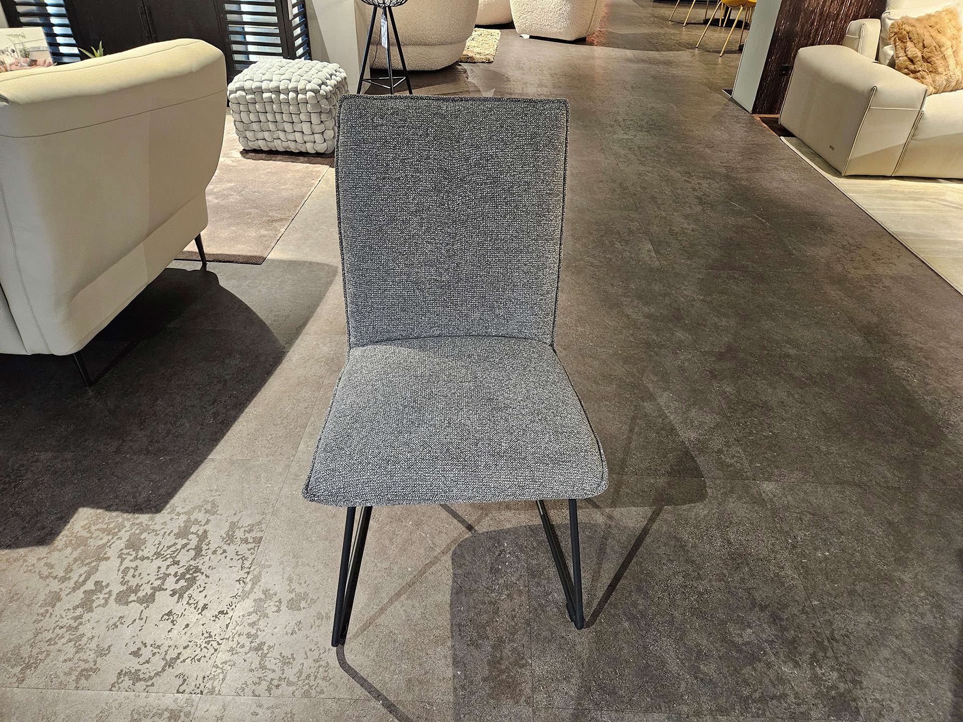 Esszimmerstuhl ohne Armlehne in Stoff-0598000900