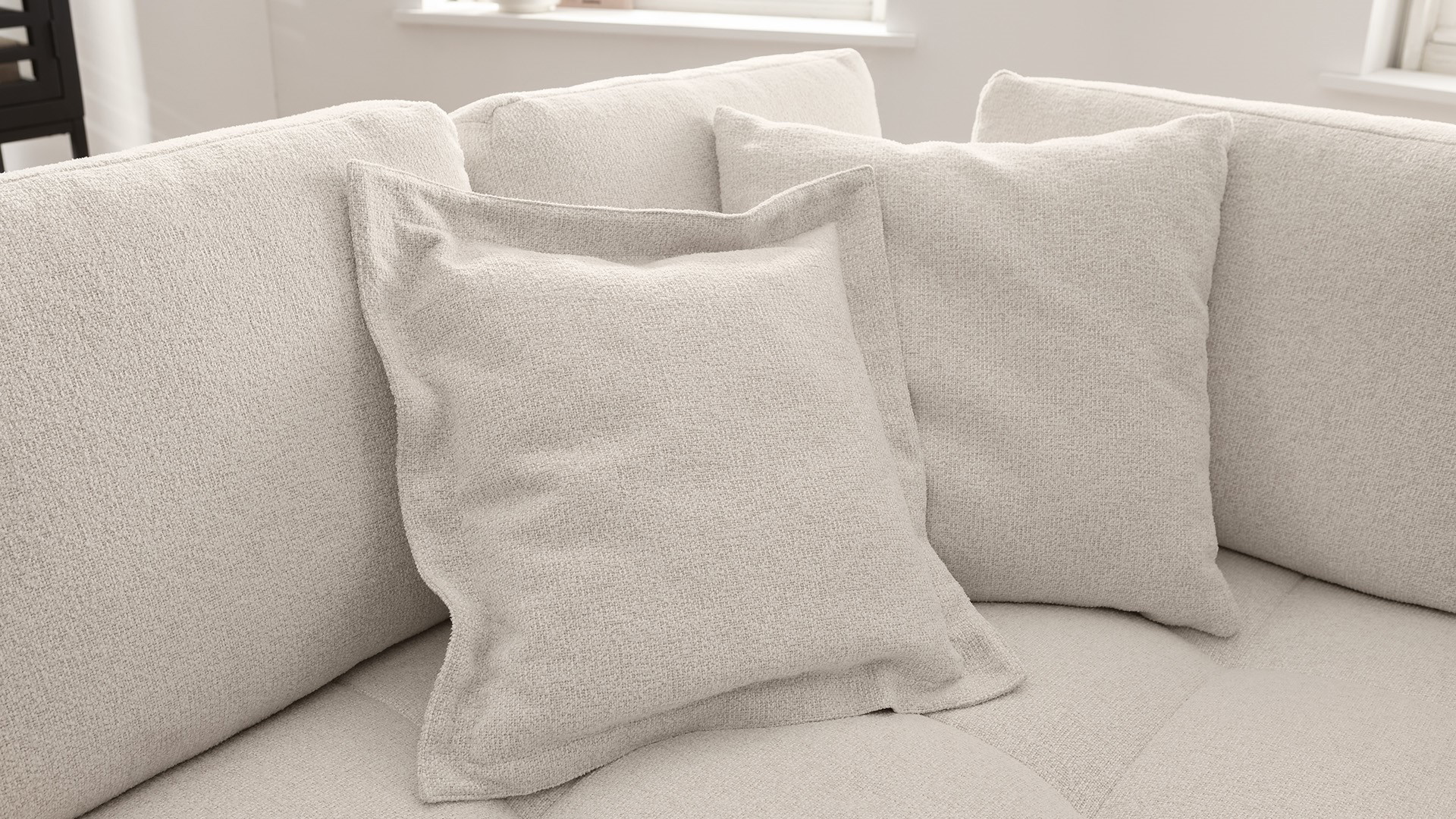 Ginger Moon Ecksofa Energy mit losen Rückenkissen in Stoff Ginger Moon Ecksofa Energy mit losen Rückenkissen in Stoff-0310Energy00WW