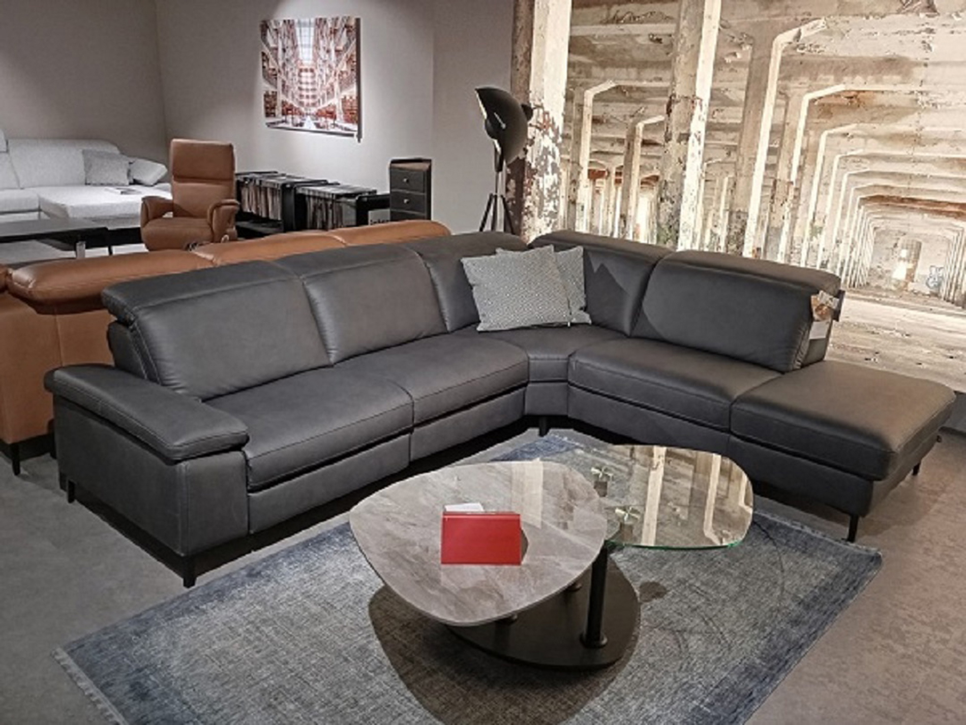 Interliving Ecksofa IL 4064 mit motorischer Relaxfunktion in Stoff -0195002100-33WW-A