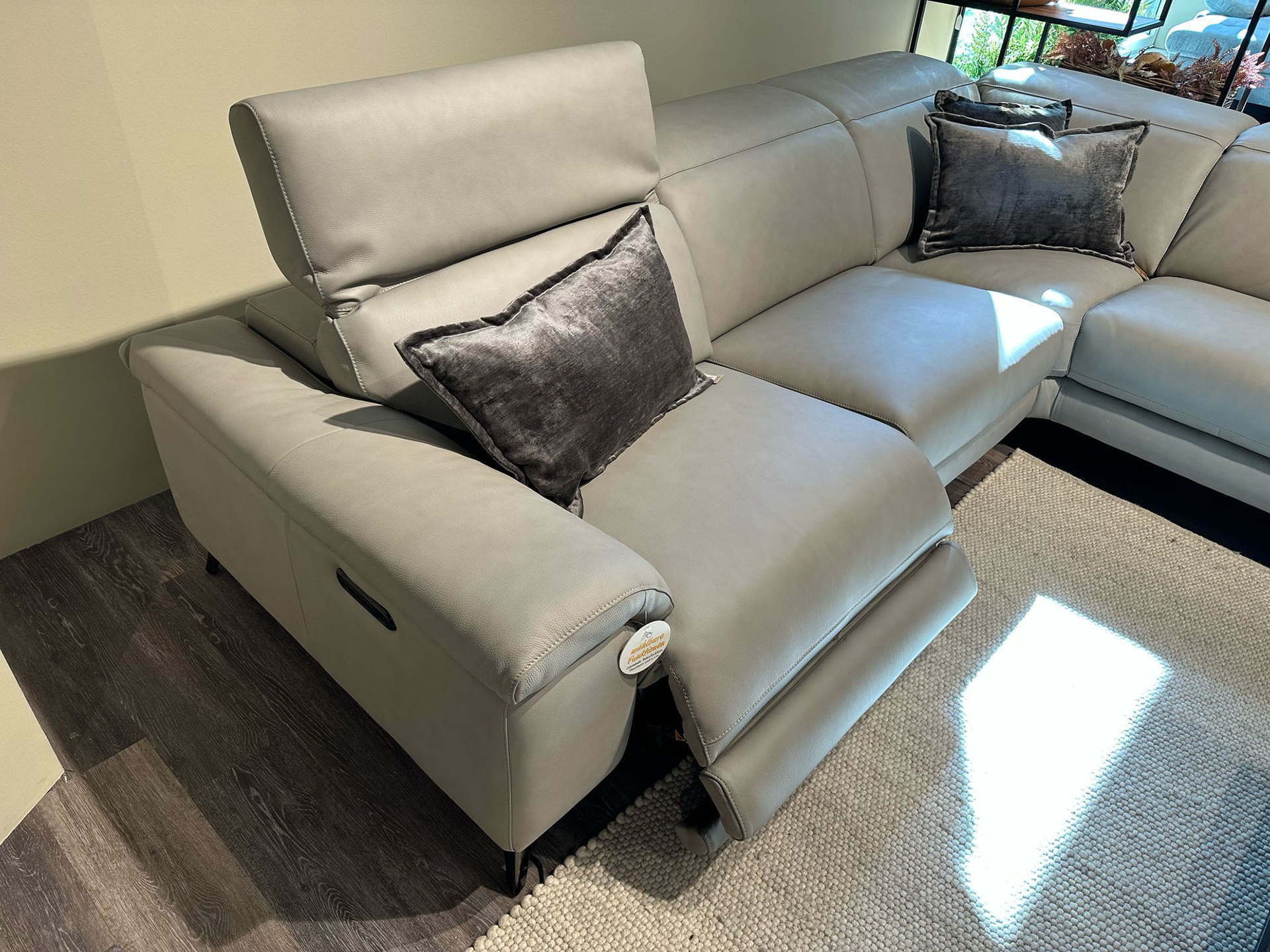 Cuoio Ecksofa mit motorischer Relaxfunktion in Leder -0597100700-01WW-A