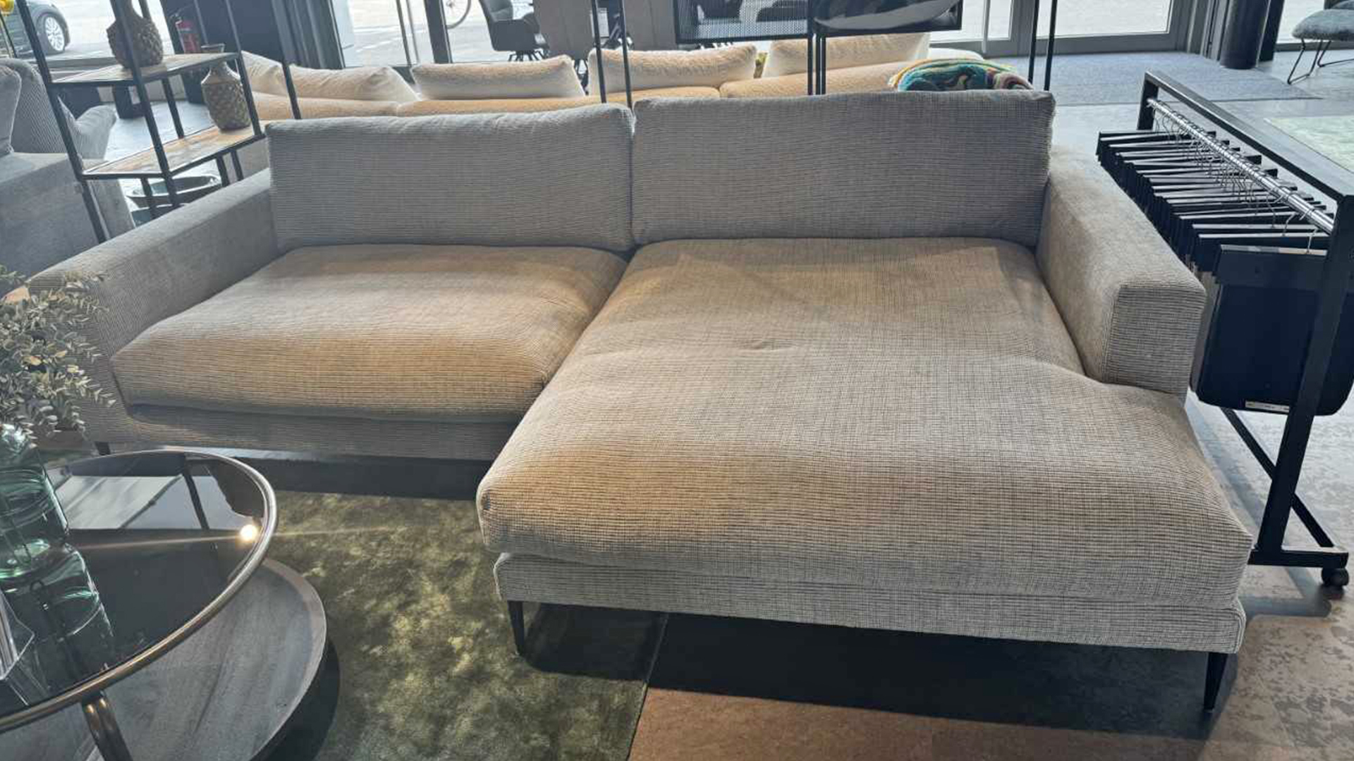 Ecksofa mit legerer Polsterung in Stoff-0531011401-36WW-A