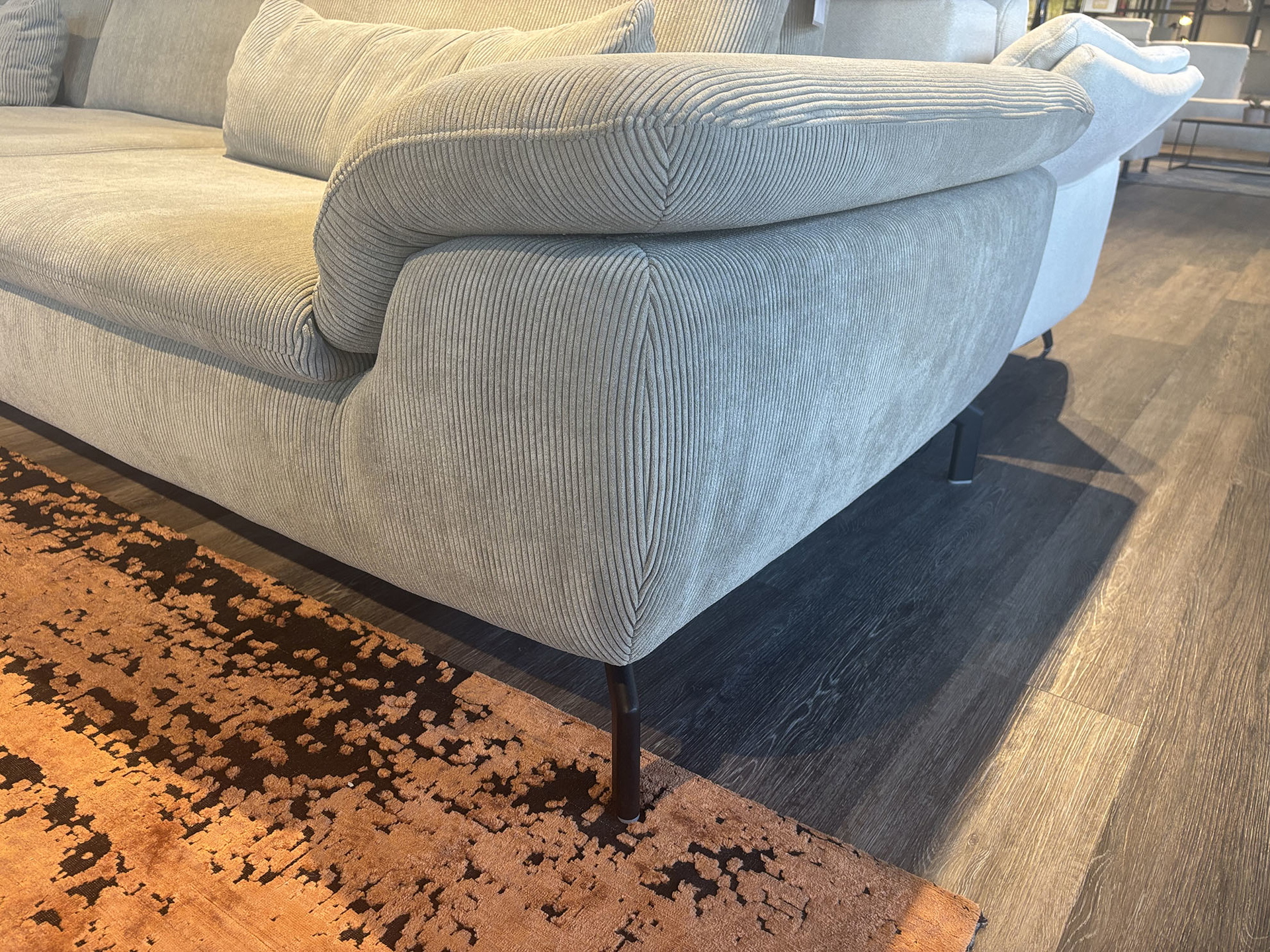 Modulmaster Ecksofa inkl. Sitztiefenverstellung in Trendstoff Cord-0126031000-15WW-A