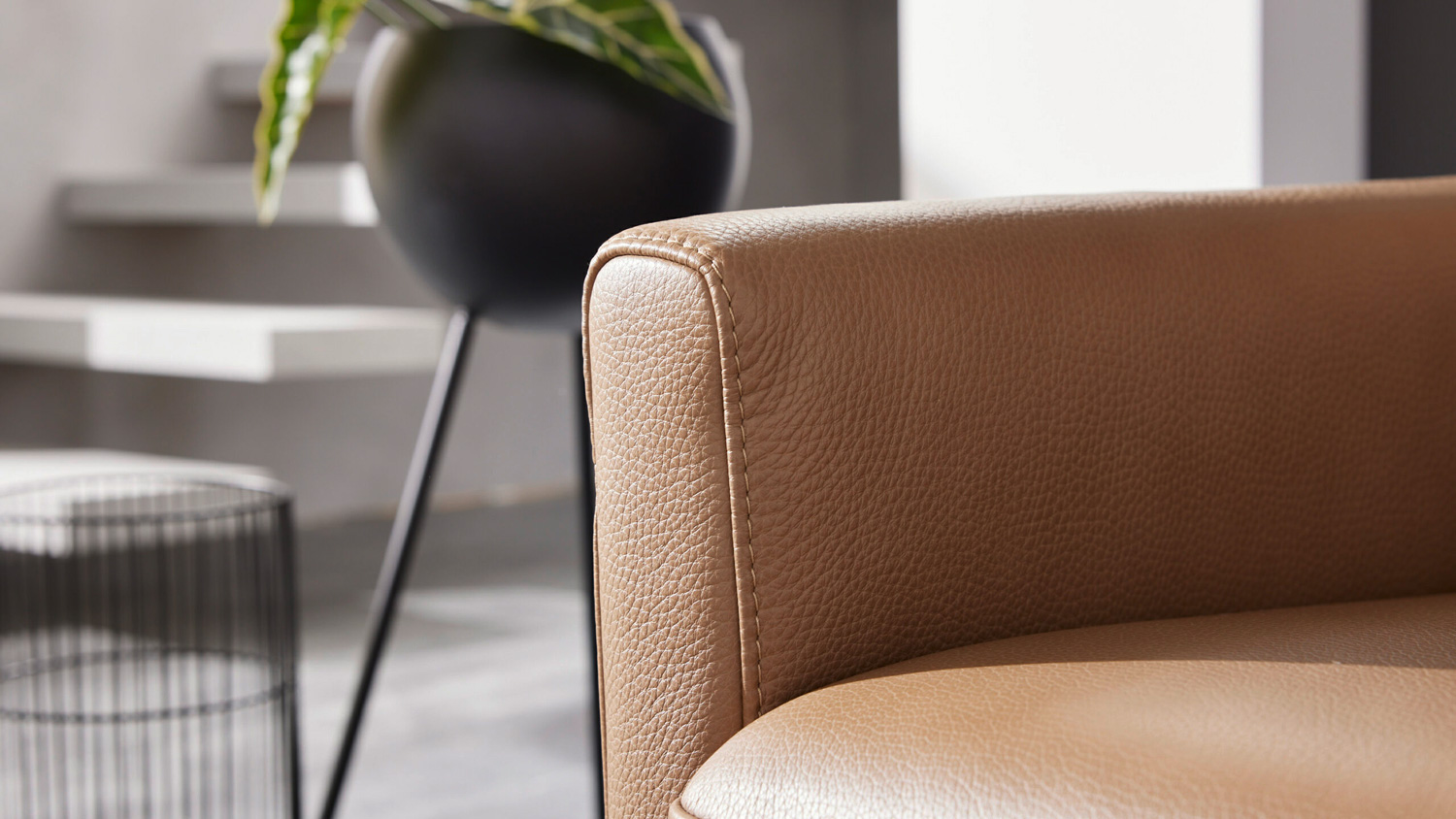 Interliving 4004 Leder Couchgarnitur