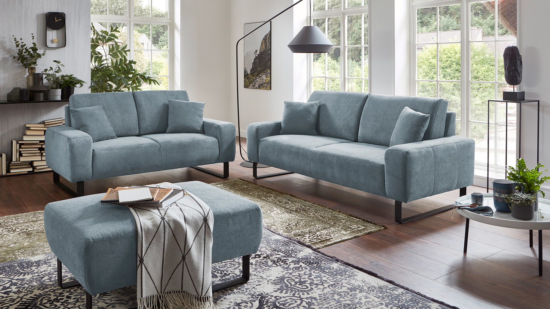 Couchgarnitur Dana in Stoff