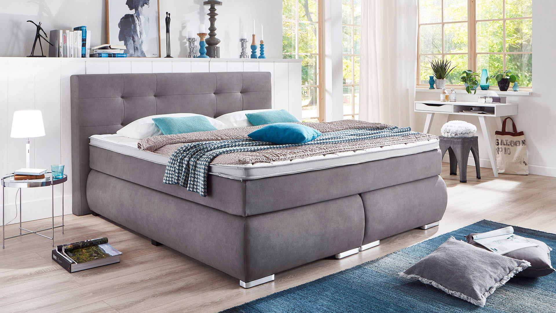 Boxspringbett Langley inkl. Wendematratze 