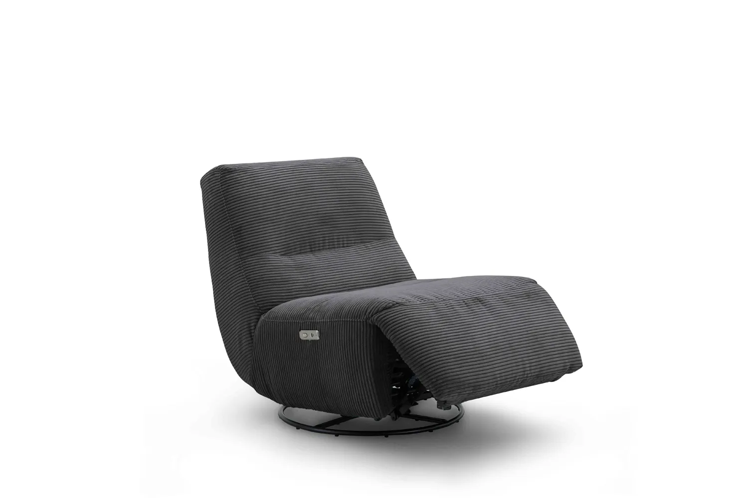 Schaukelsessel mit Relaxfunktion Motor Trendstoff Cord