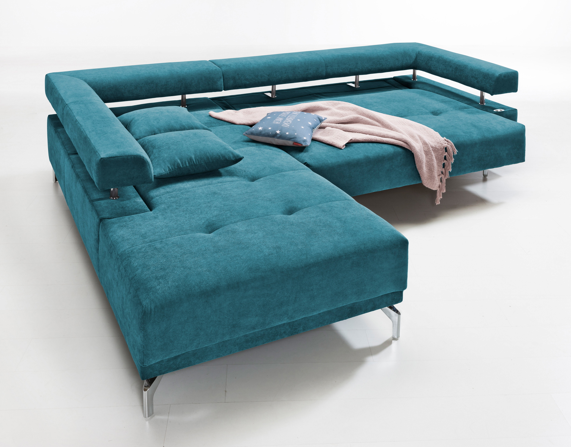 Ecksofa Dream mit motorischer Sitztiefenverstellung in Stoff-06460128WW