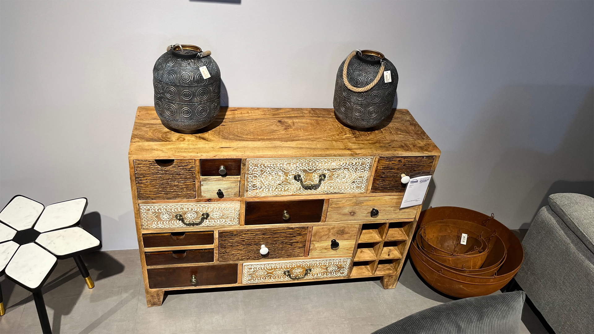 Gutmann Sideboard mit Schubladen in Holz-0310020401-36WW-A