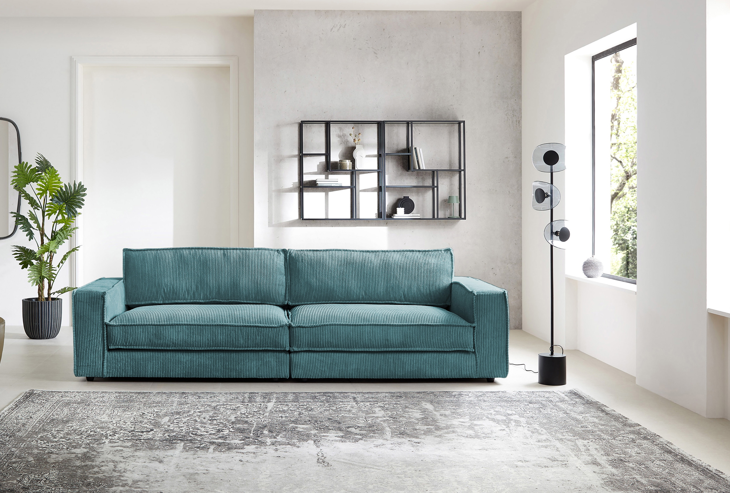 Bigsofa-XL in Trendstoff Cord