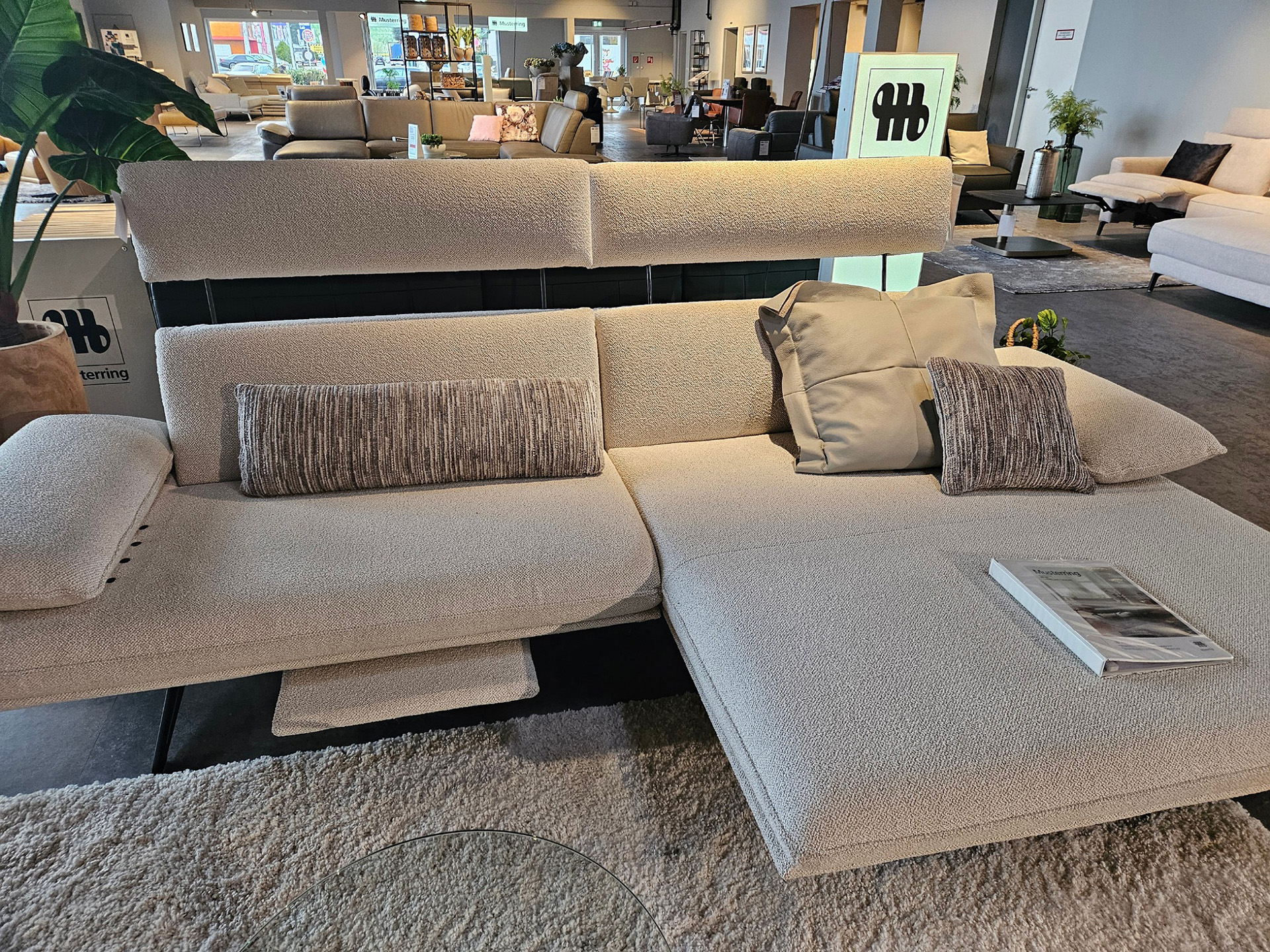 Musterring Ecksofa MR 455 mit motorischen Fußauszug in Stoff -0360001100-34WW-A